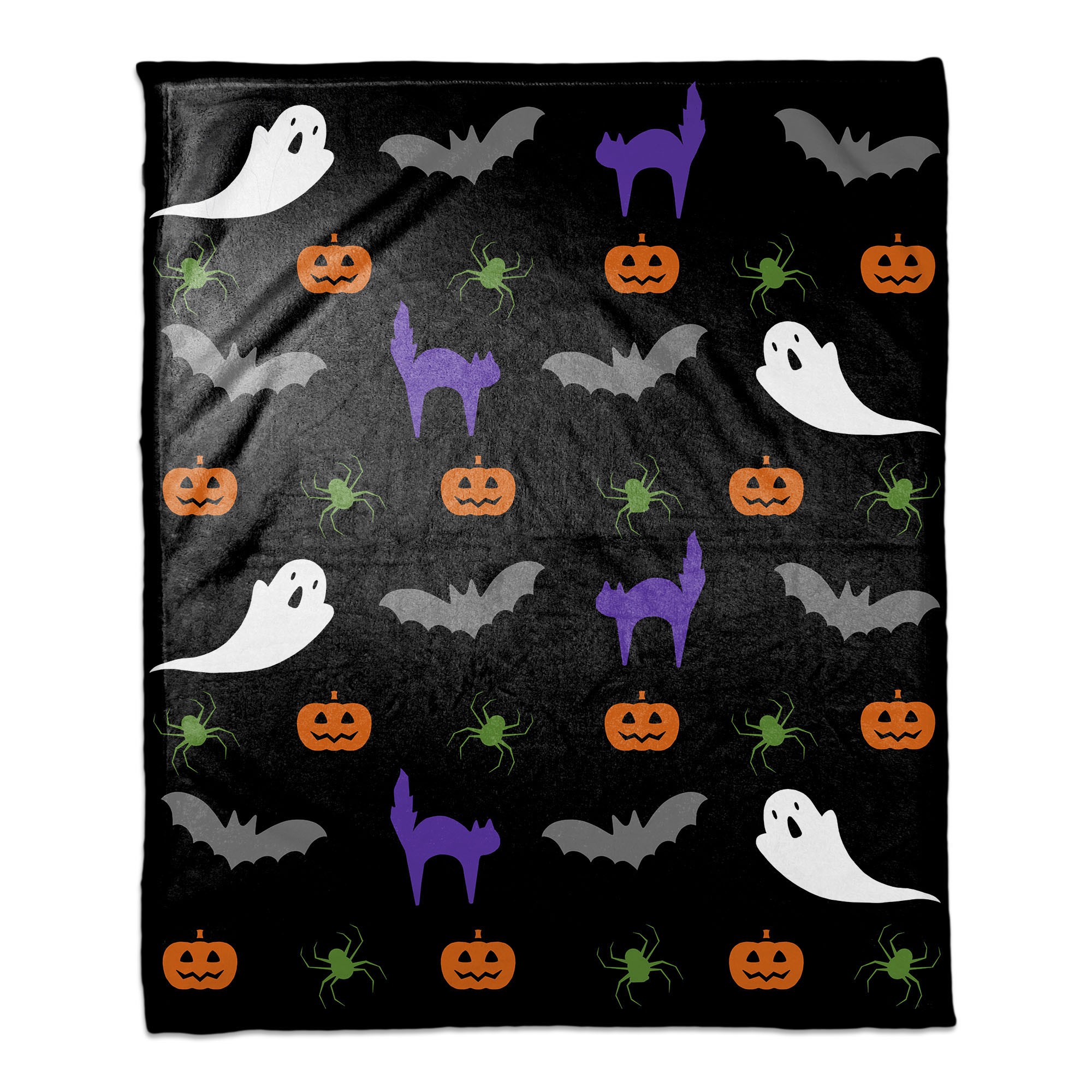 Halloween Damask 50x60 Throw Blanket