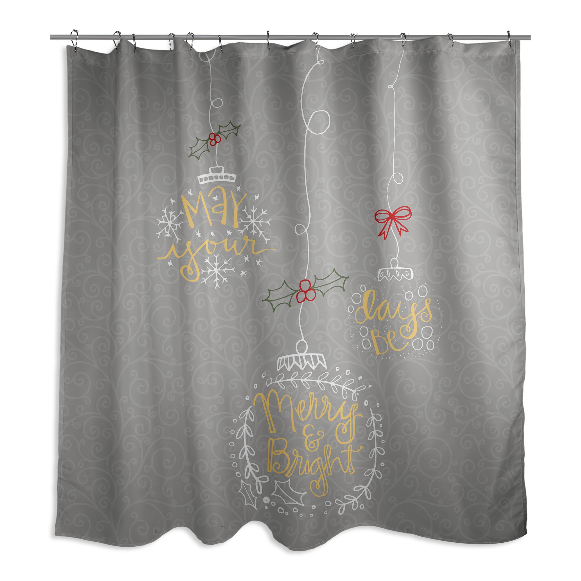 Merry And Bright 71x74 Shower Curtain 