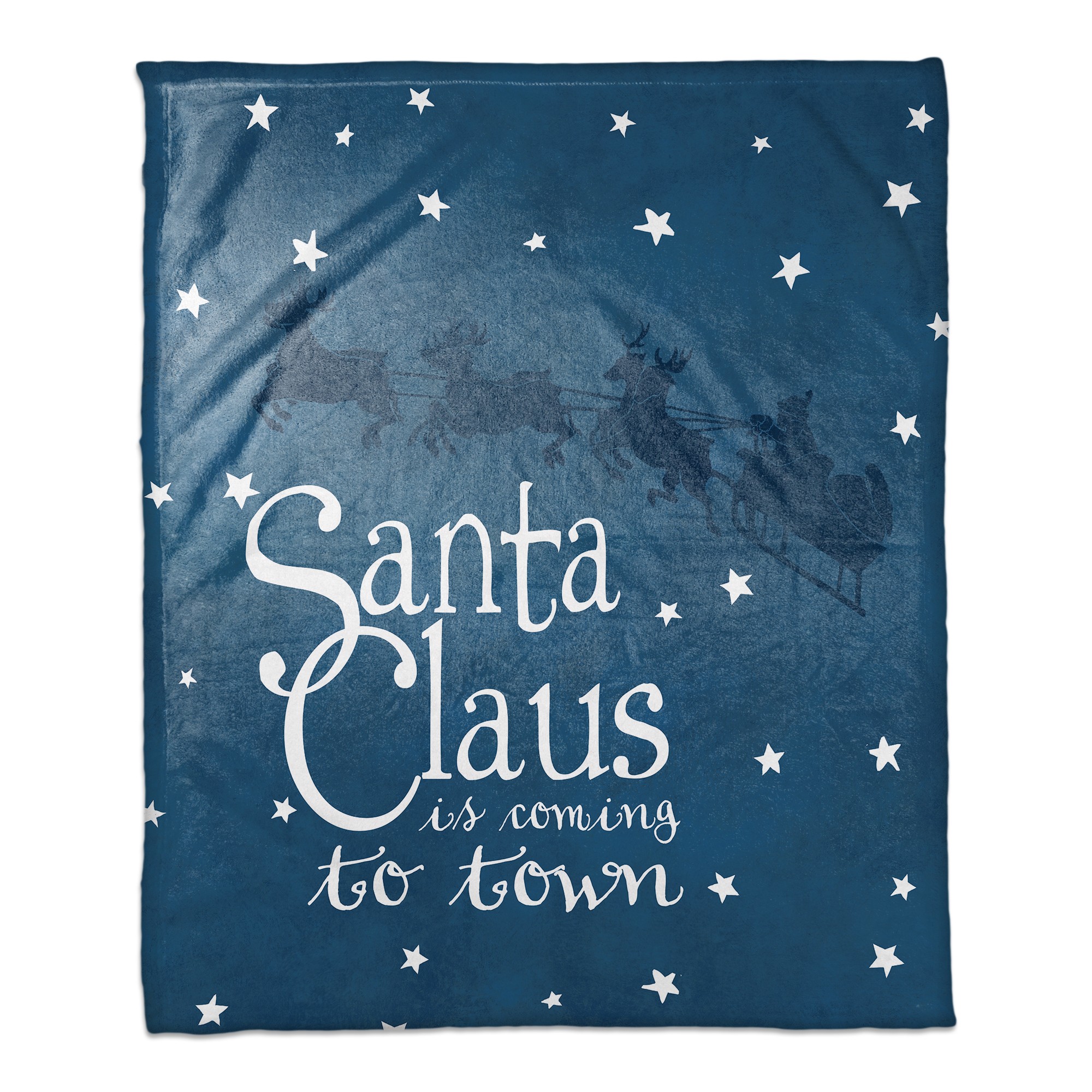 Santa Claus Is Coming To Town 50x60 Throw Blanket