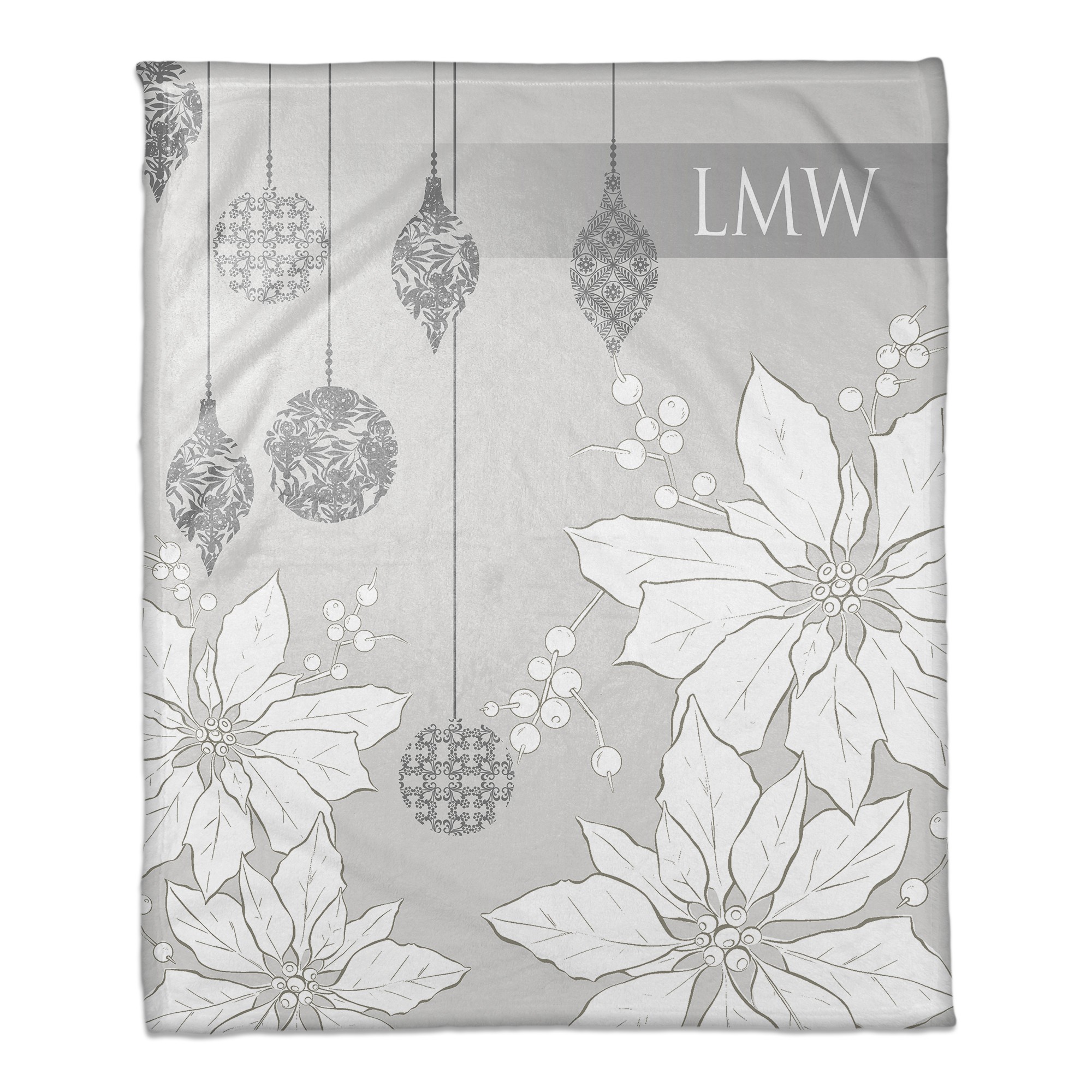 Elegant Christmas 50x60 Custom Throw Blanket