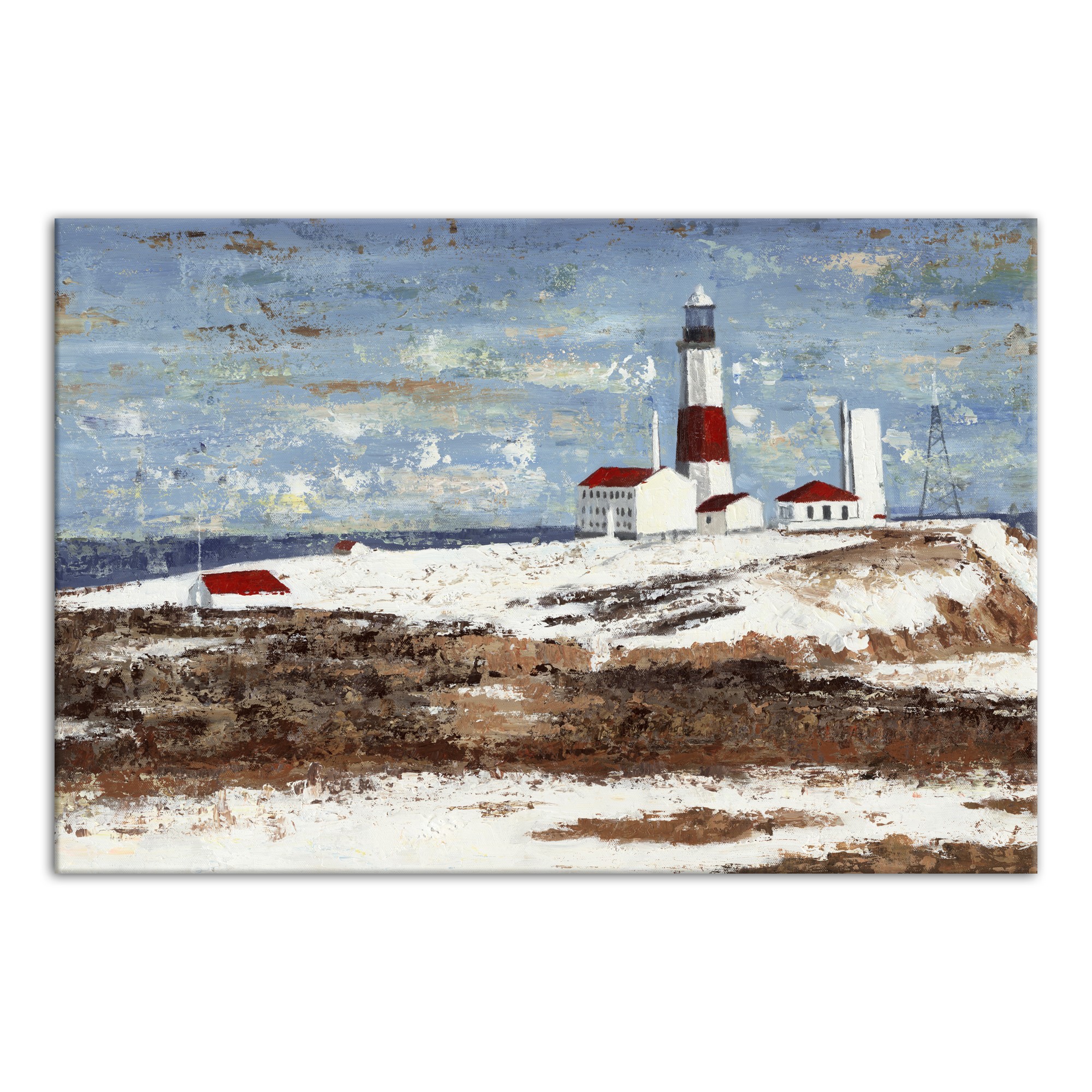 Icelandic Lighthouse 36x24 Canvas Wall Art 