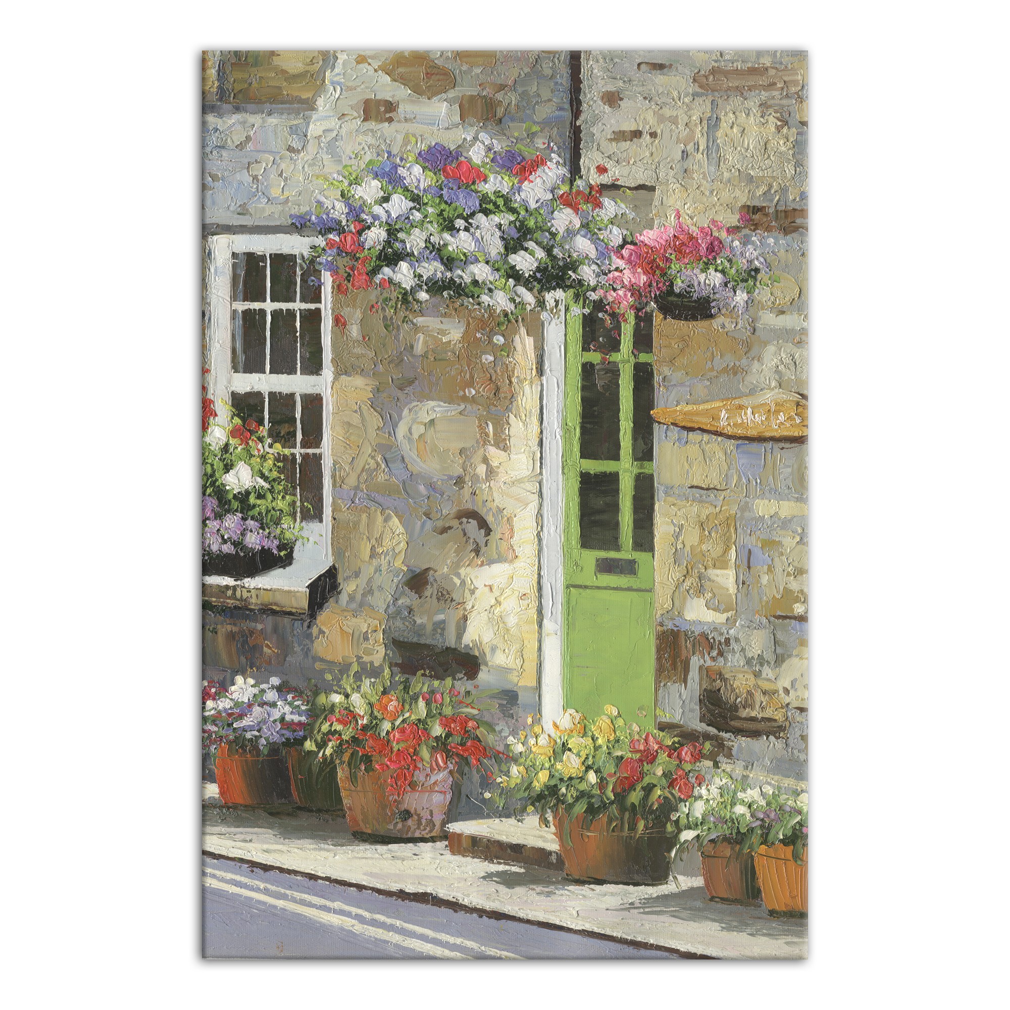 Lucy's Flower Shop 24x36 Canvas Wall Art 