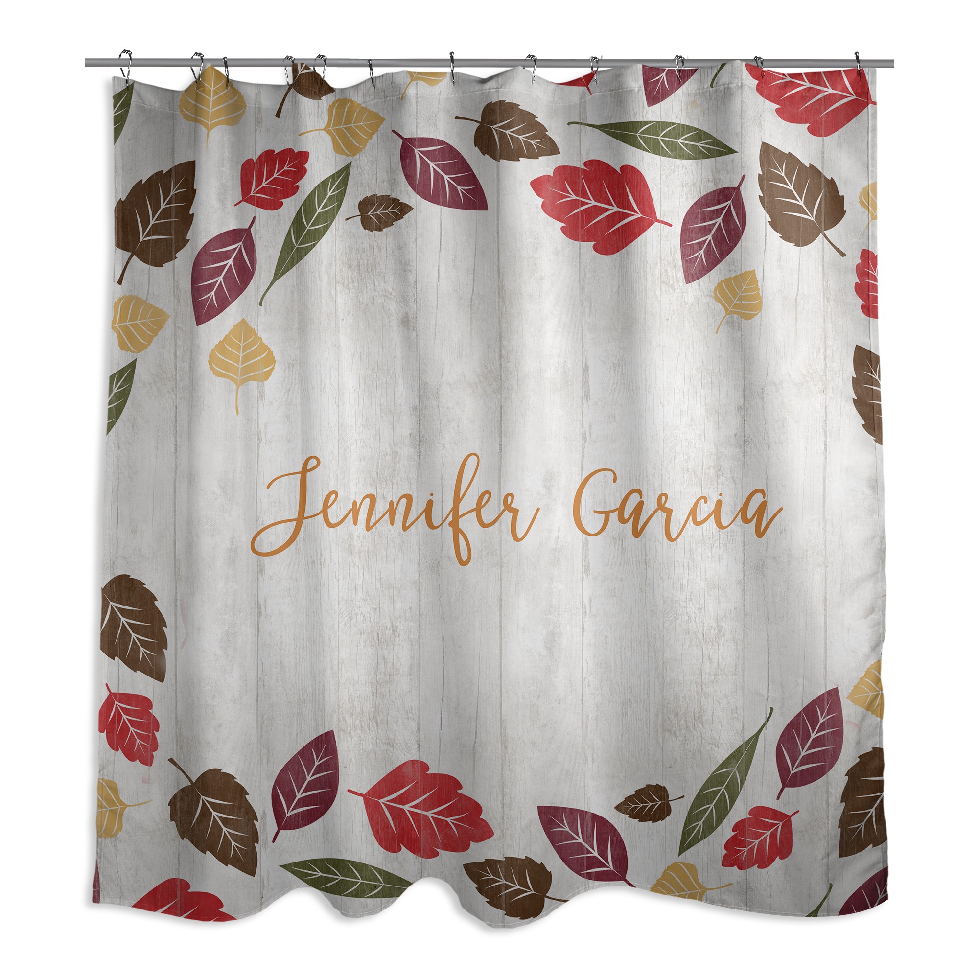 Autumn Leaves 71x74 Custom Shower Curtain