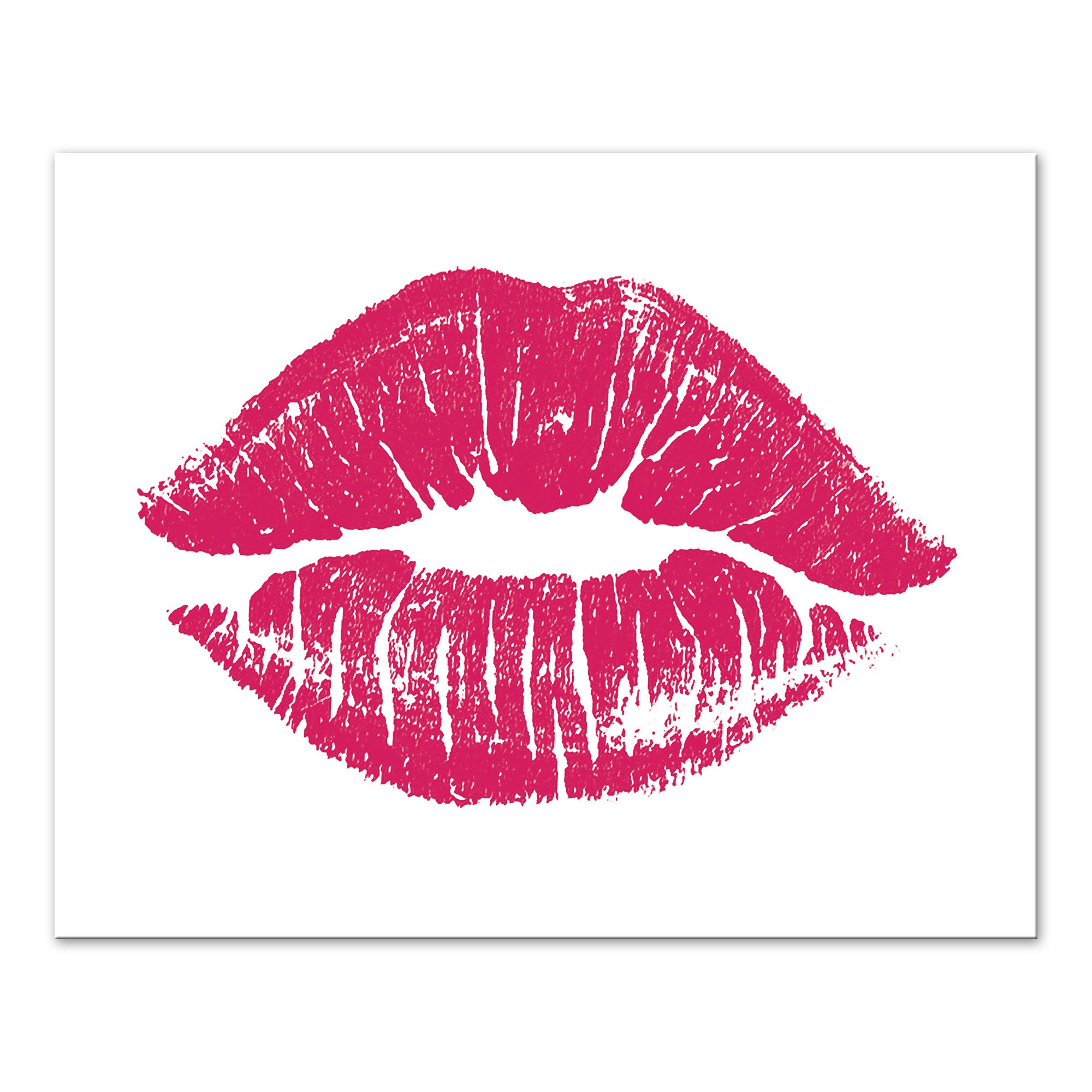 Pink Lips 20x16 Canvas Wall Art
