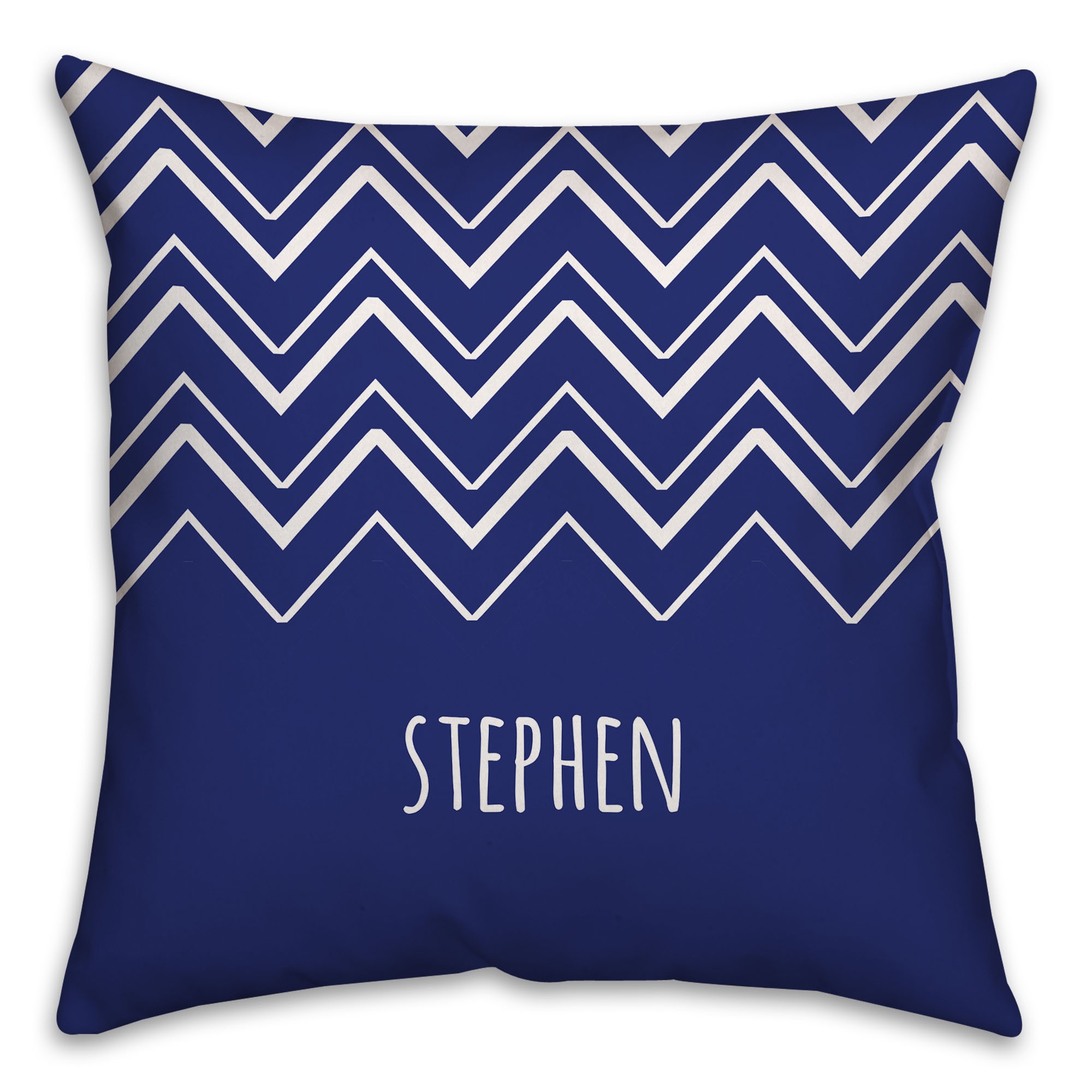 Chevron Drawn 16x16 Custom Throw Pillow Front