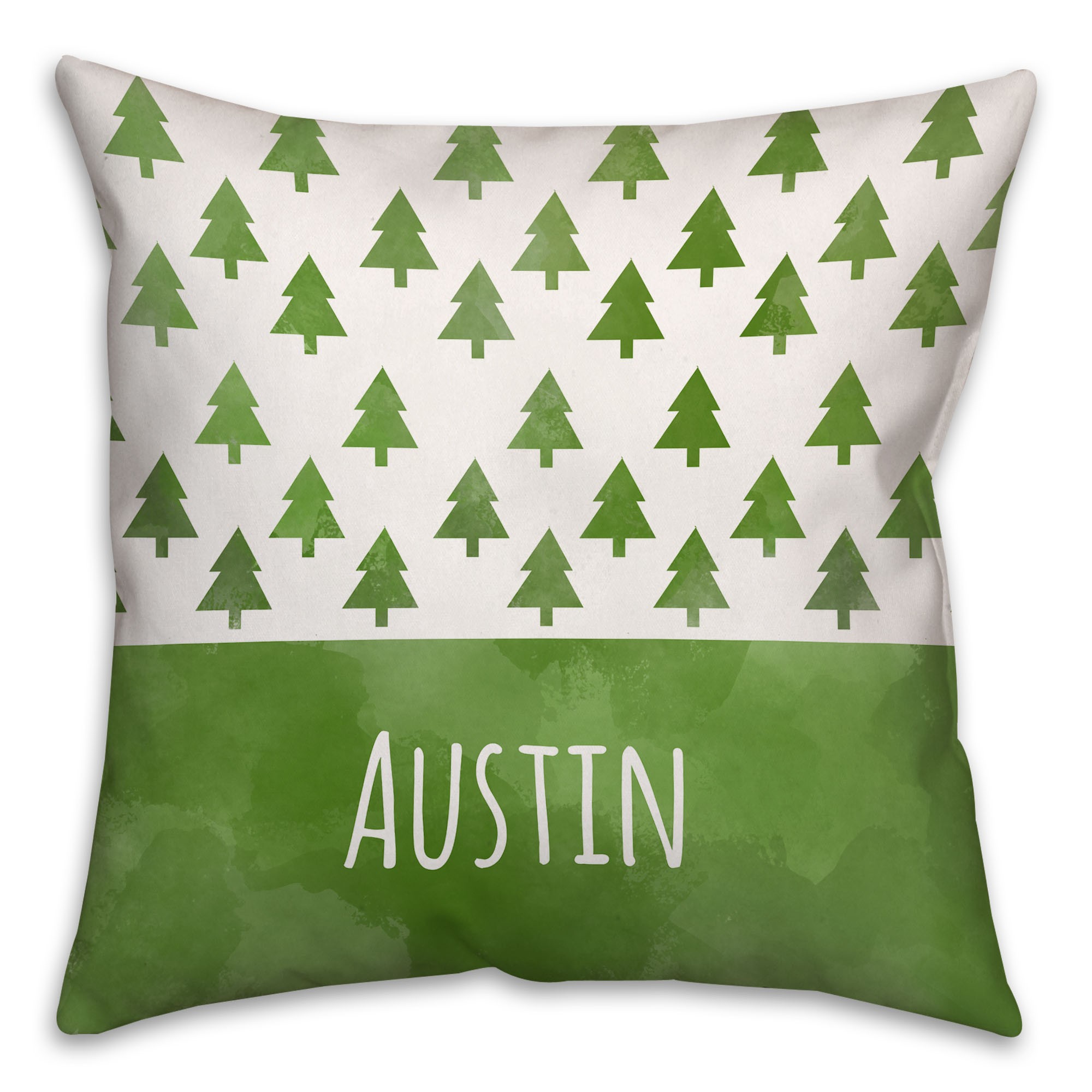 Mini Trees 16x16 Custom Throw Pillow Front