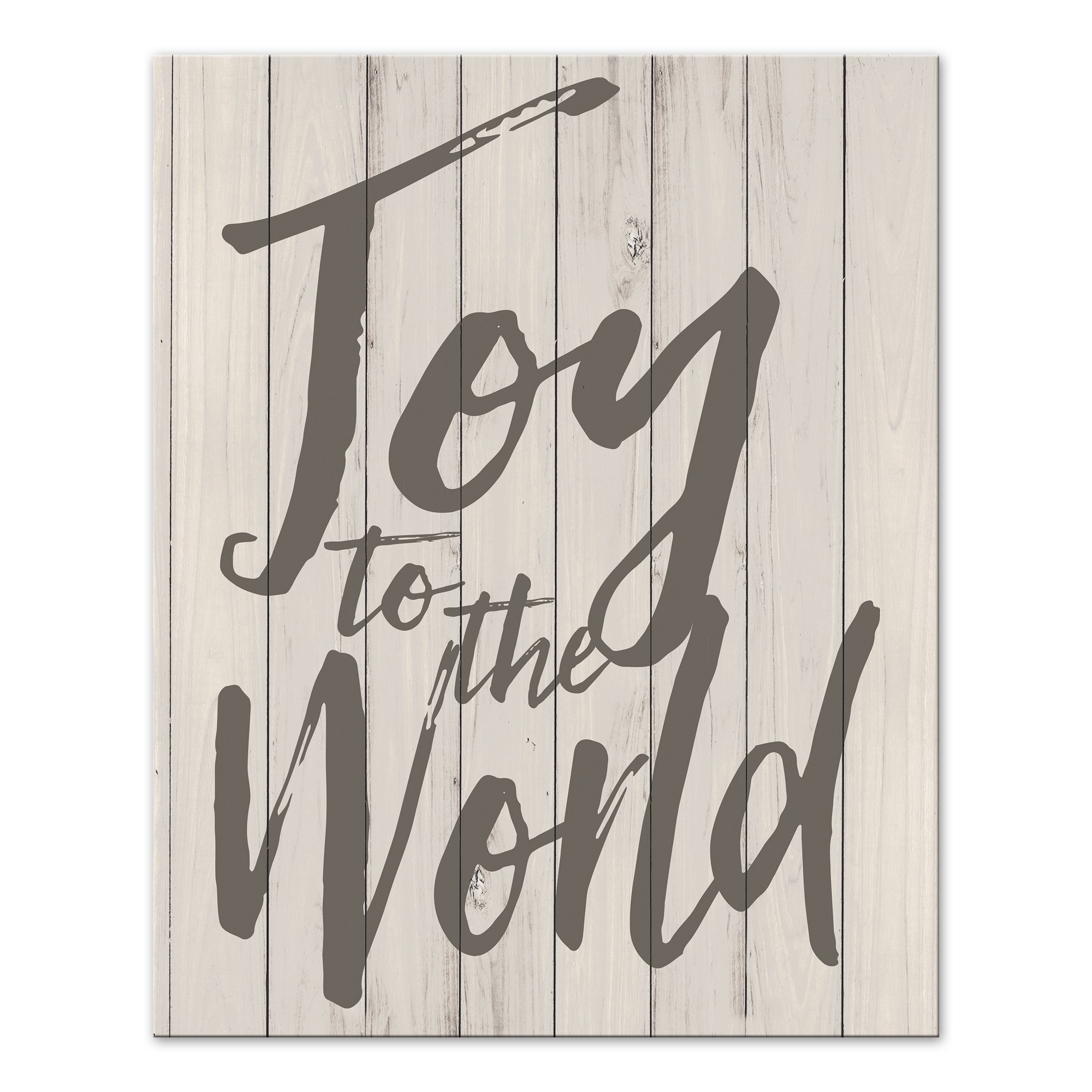 Joy To The World Rustic 16x20 Canvas Wall Art 