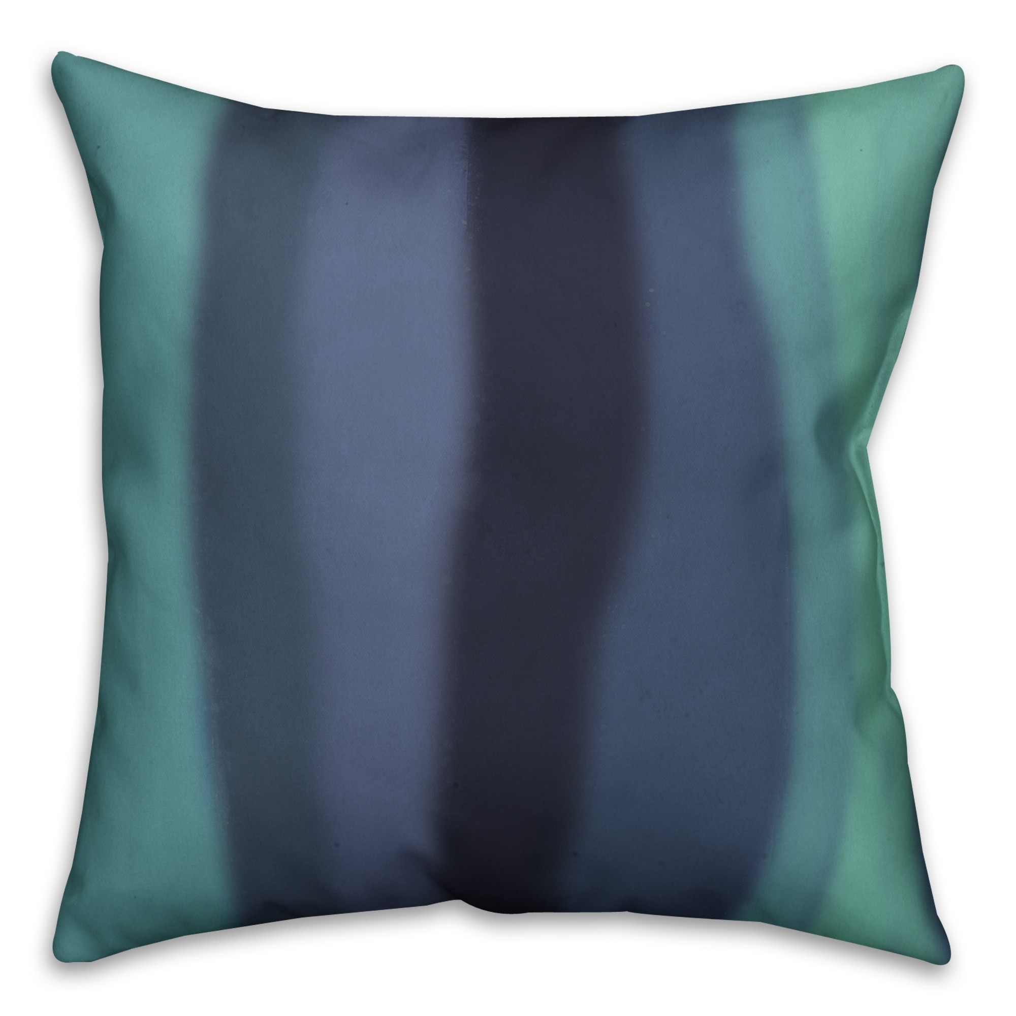 Blue Coastal Waves 18x18 Faux Suede Throw Pillow