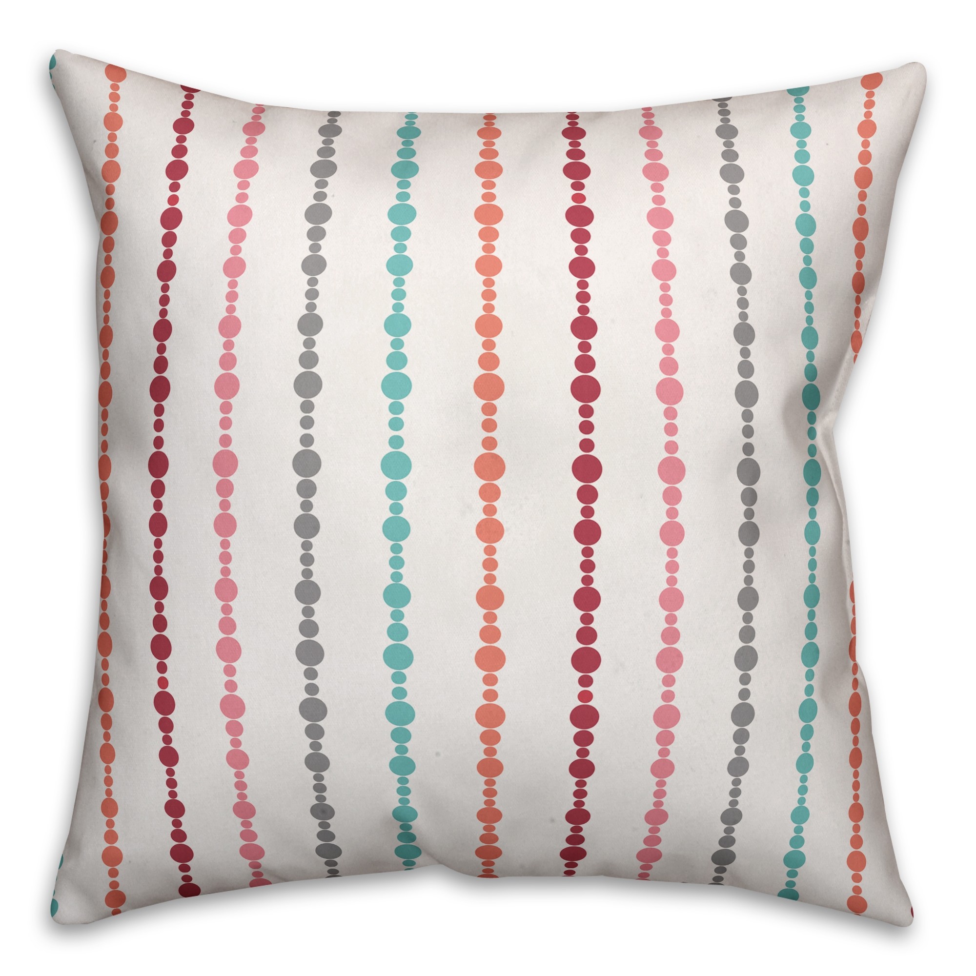 Colorful Tribal Pattern 18x18 Faux Suede Throw Pillow