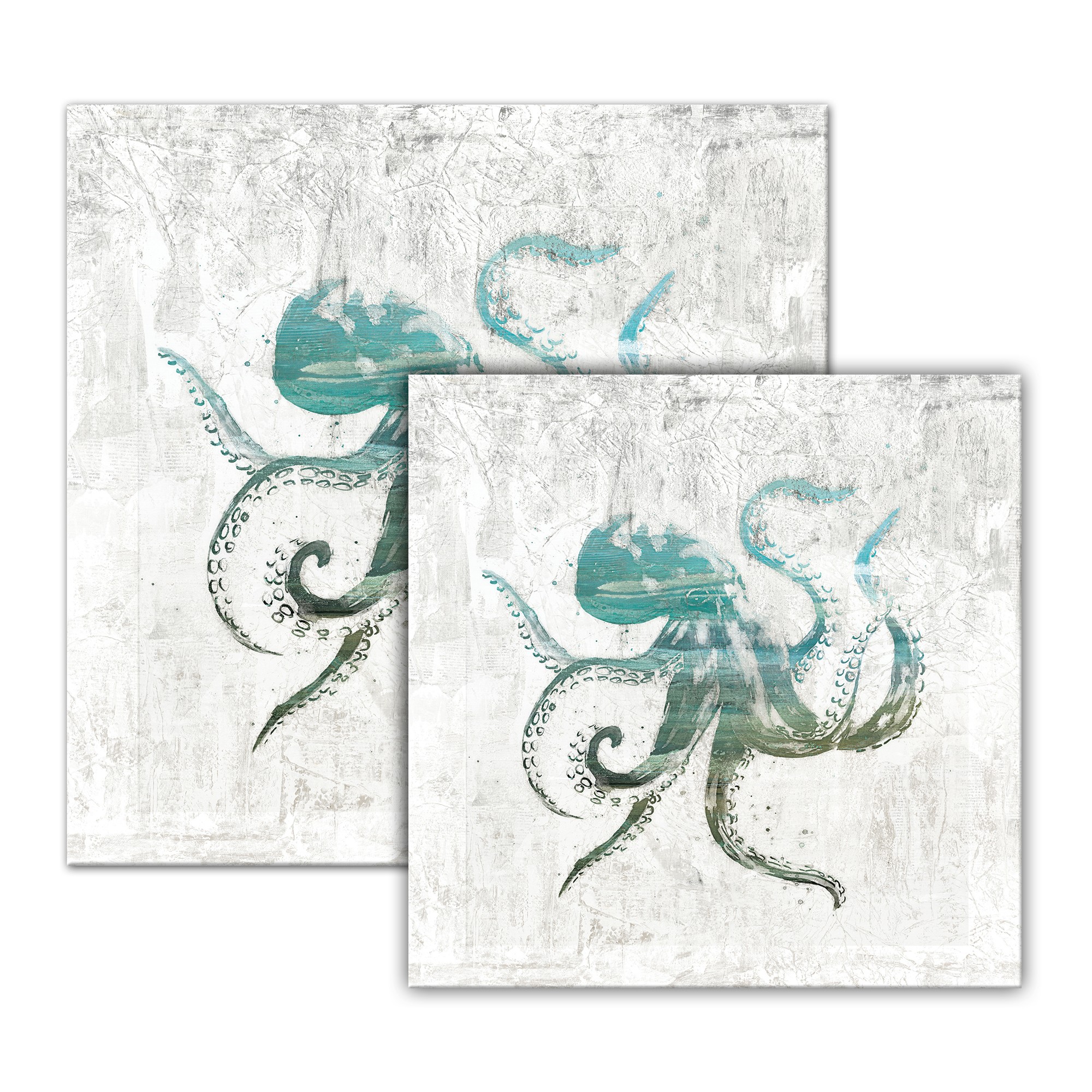 Watercolor Octopus Canvas