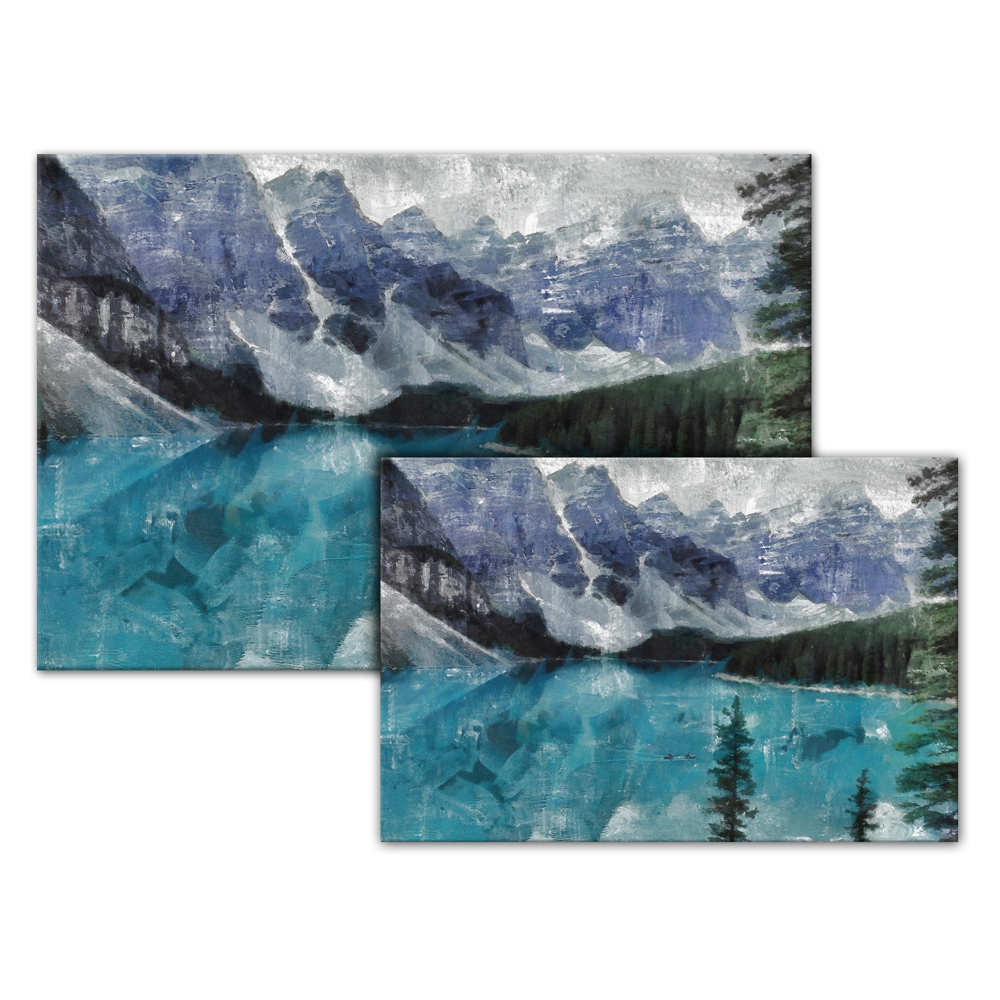Blue Mountain Scene Canvas