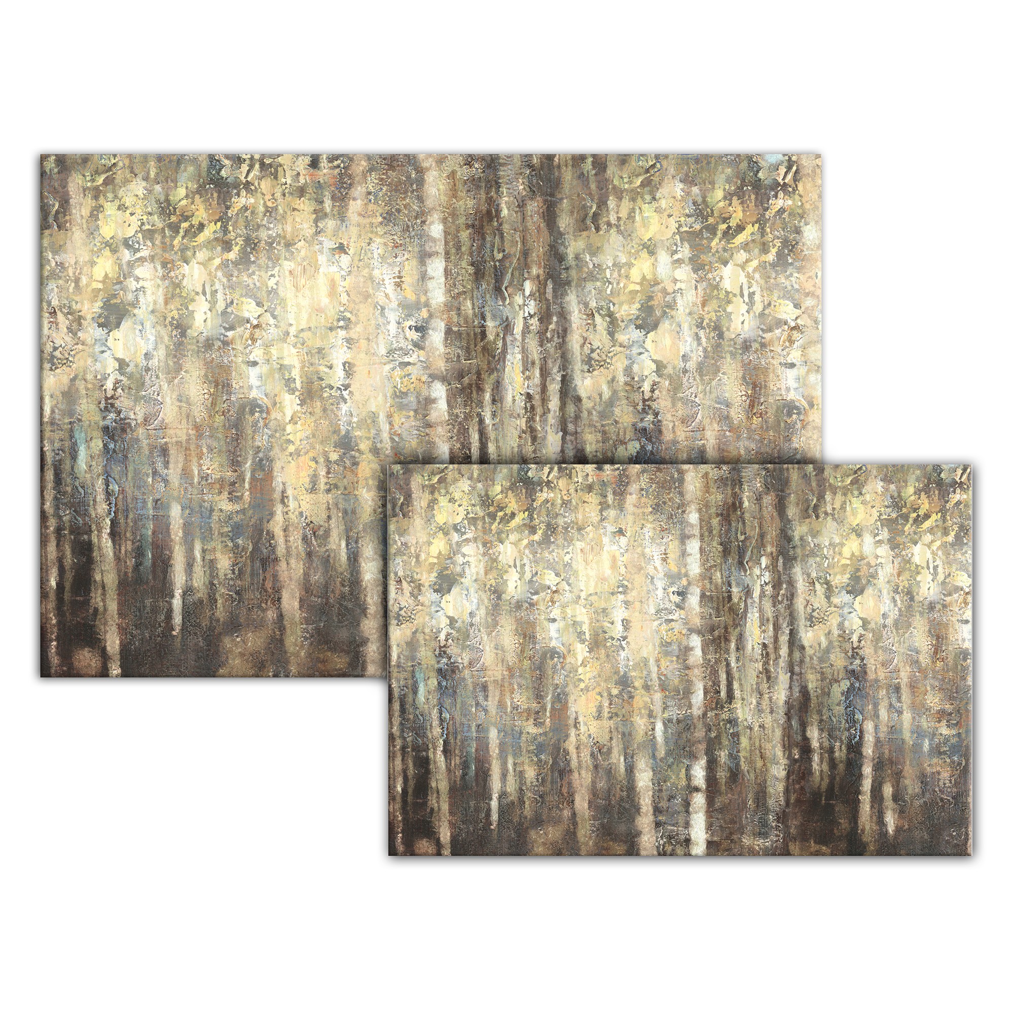 Abstract Many Birches Canvas 