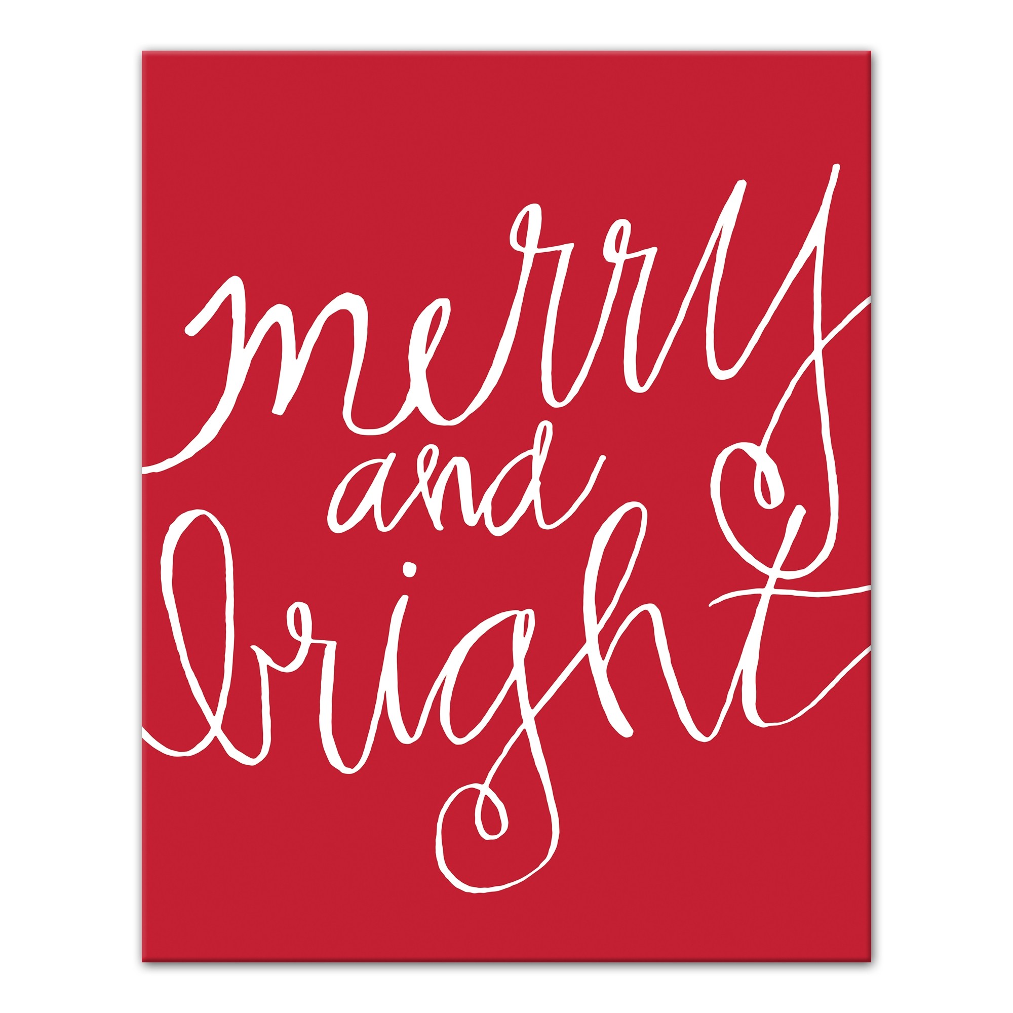 Merry and Bright 16x20 Canvas Wall Art