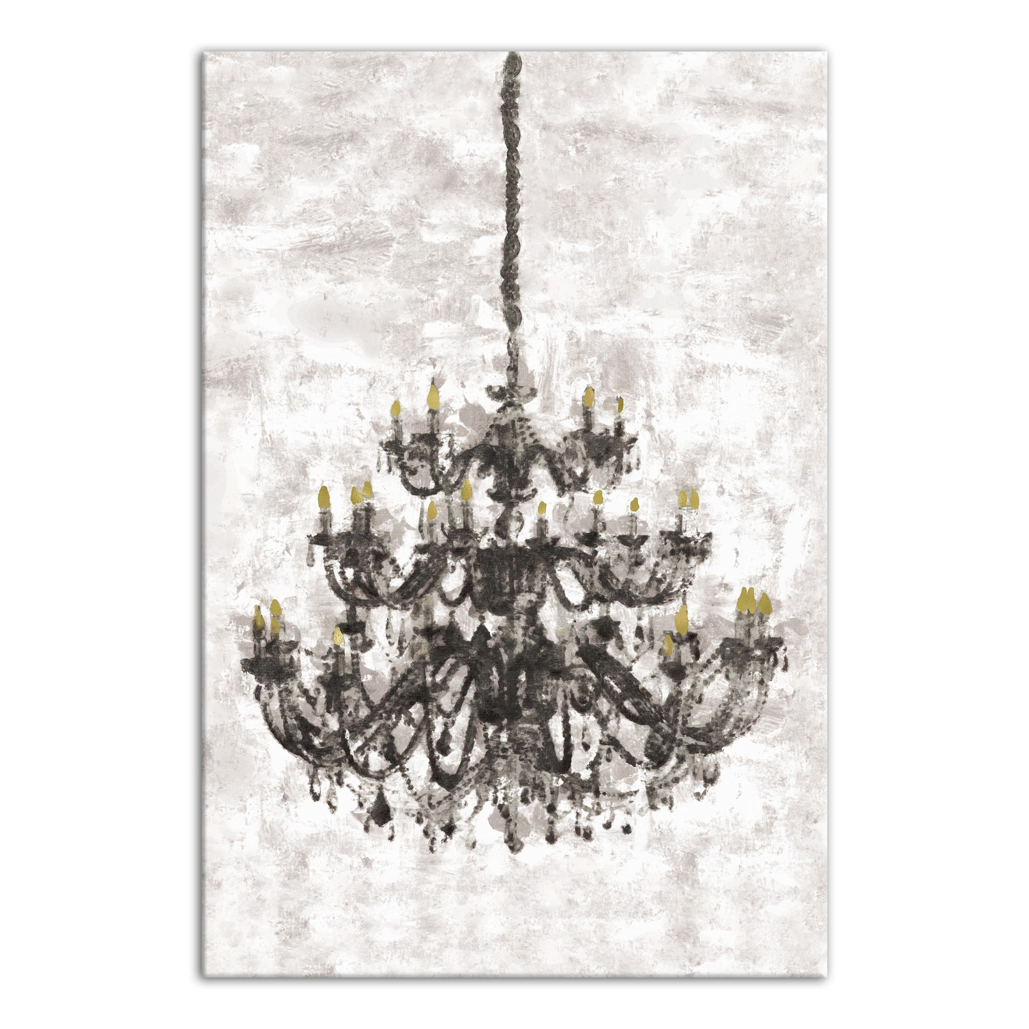 Gothic Chandelier 24x36 Canvas Wall Art