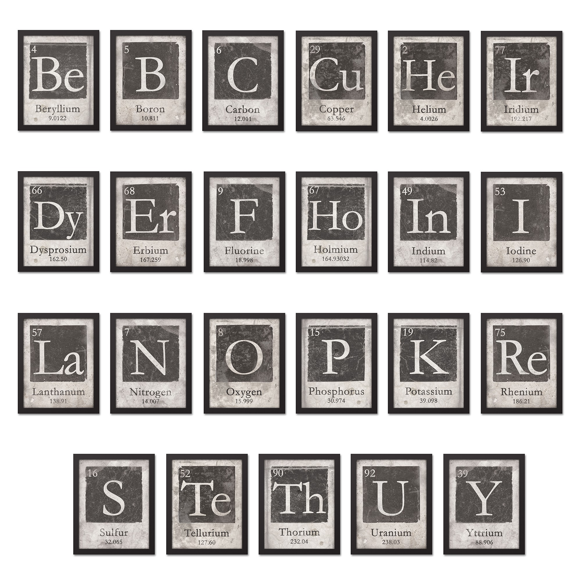 Vintage Elements 11x14 Black Framed Canvas