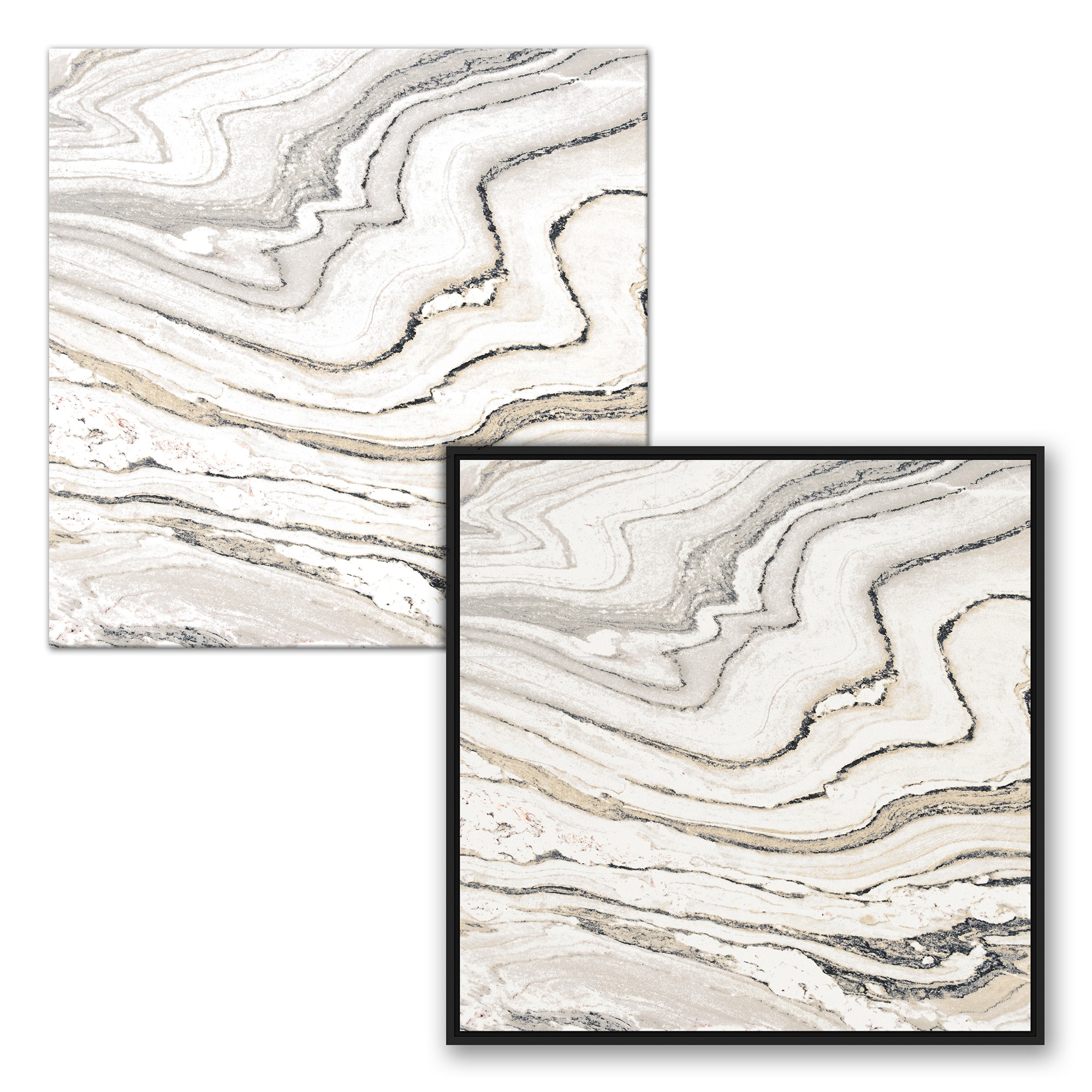 Neutral Marble Swirl Wall Art