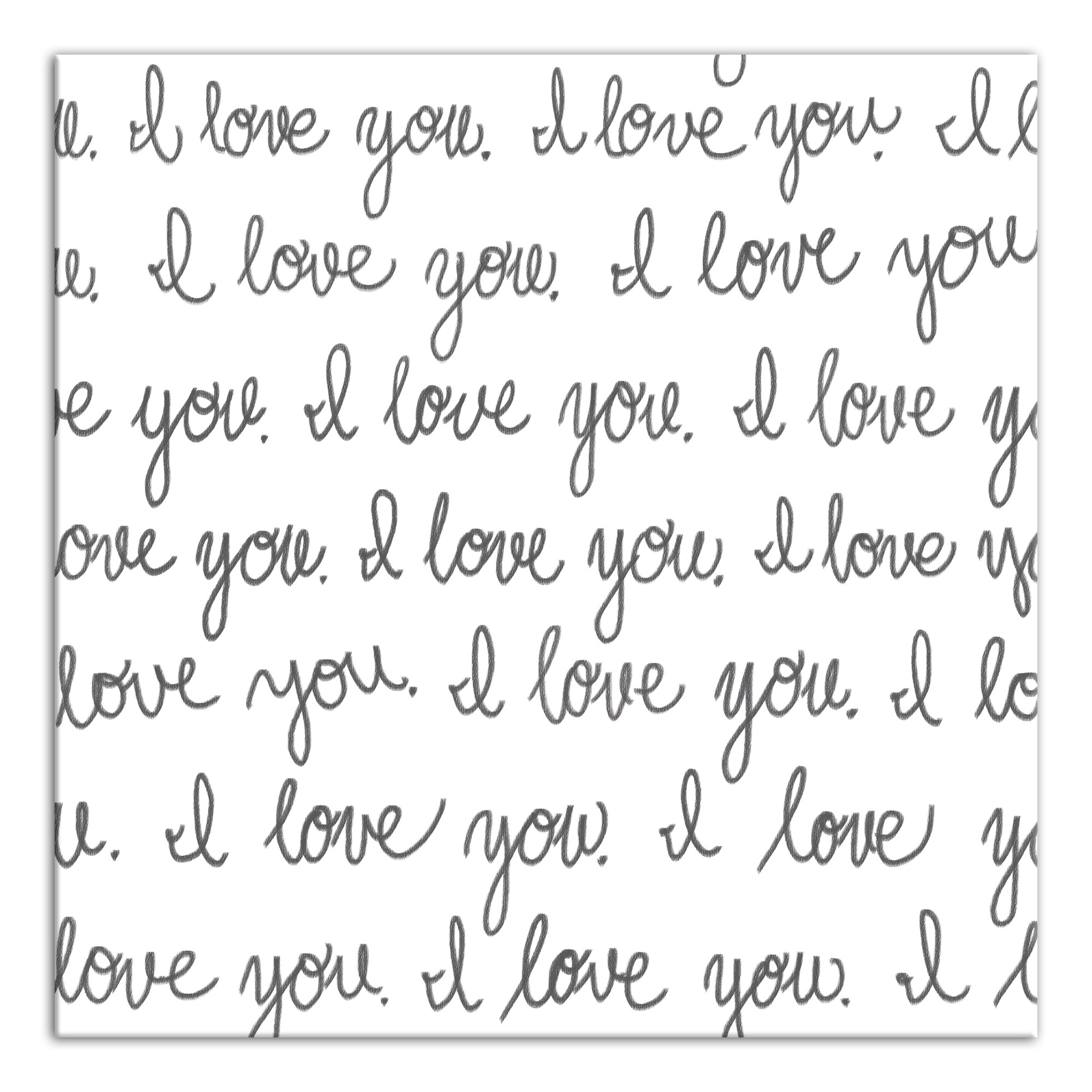 I Love You Script Wall Art