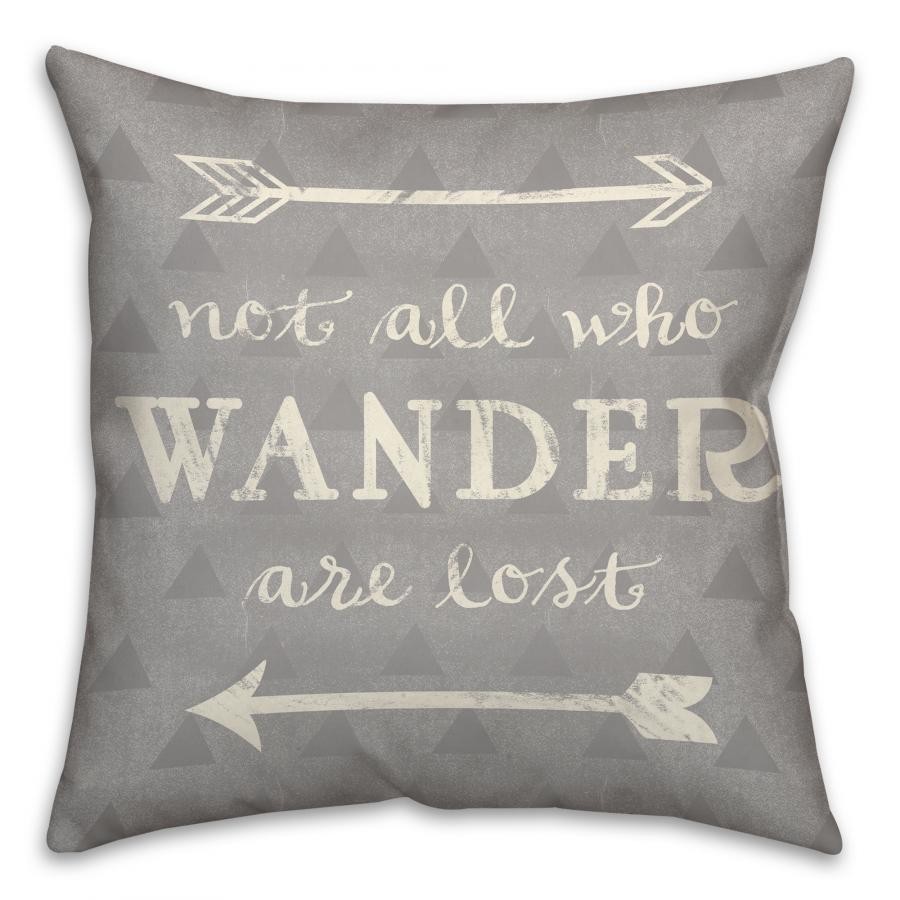 Wander Arrows Spun Polyester Throw Pillow