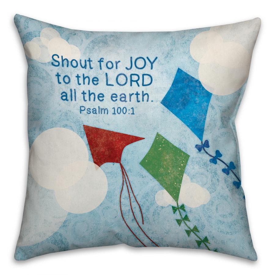 Sky Kites Spun Polyester Throw Pillow