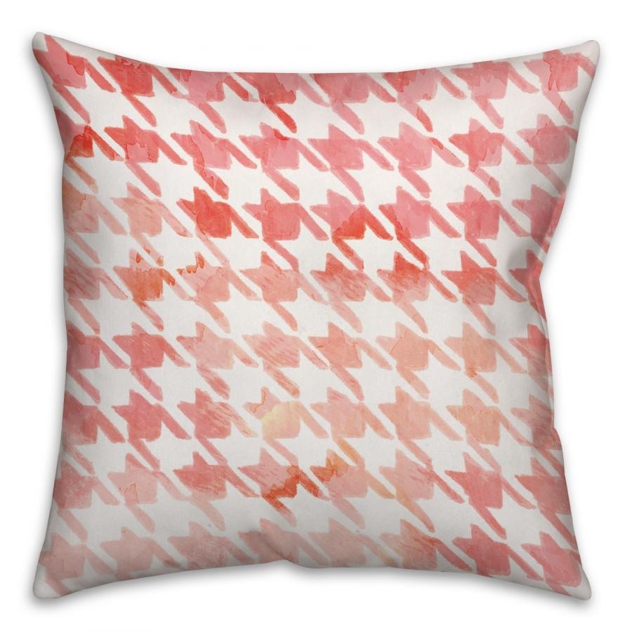 Watercolor Argyle Spun Polyester Throw Pillow