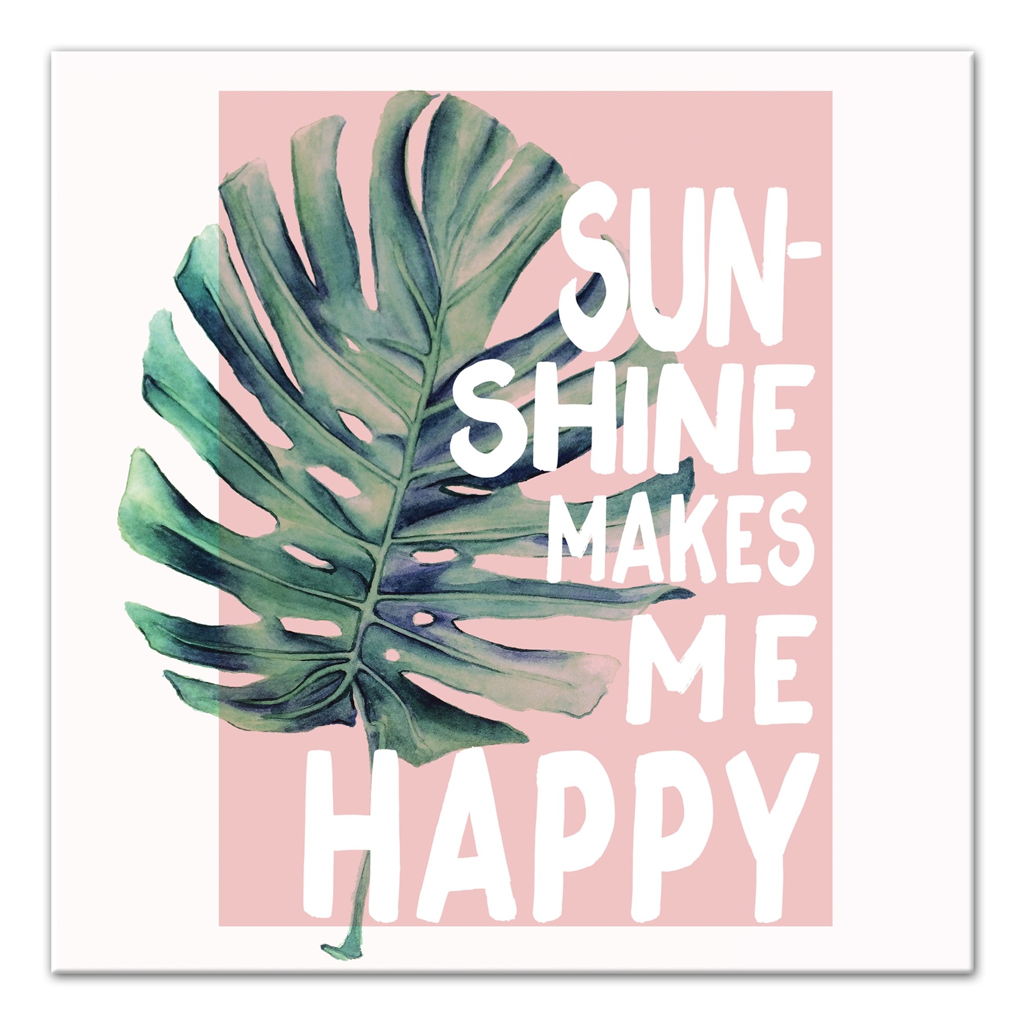 Sunshine Makes Me Happy Wall Art