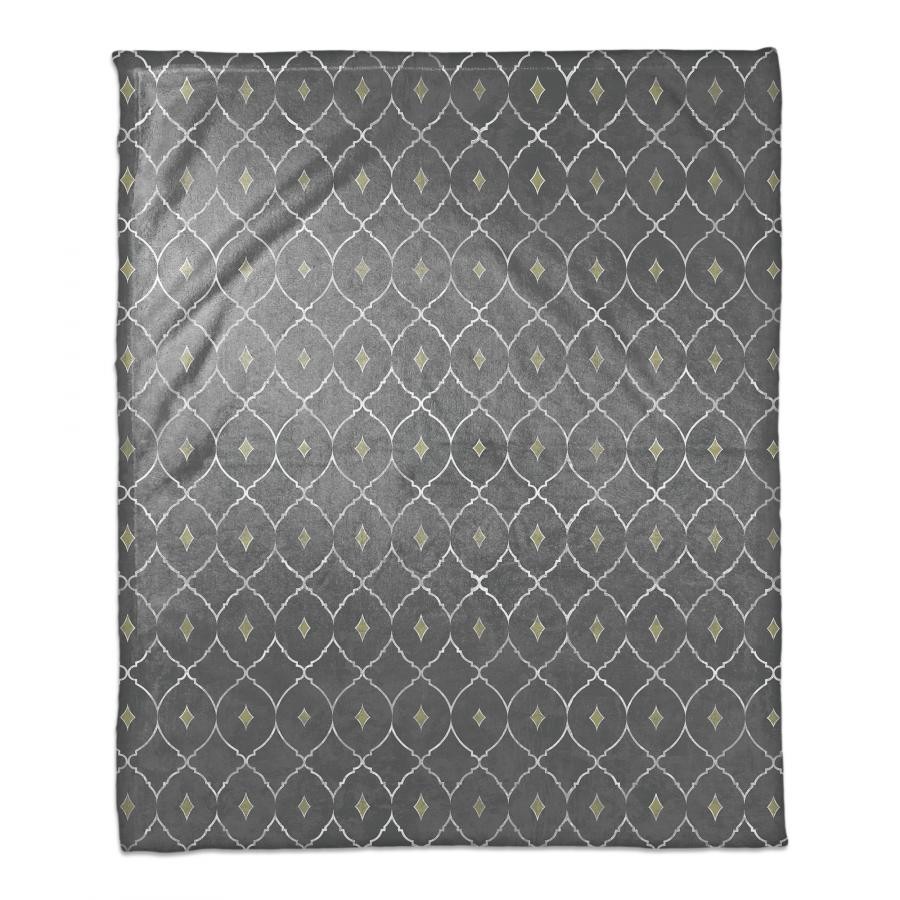 Cool Geo Trend Coral Fleece Blanket – 50x60