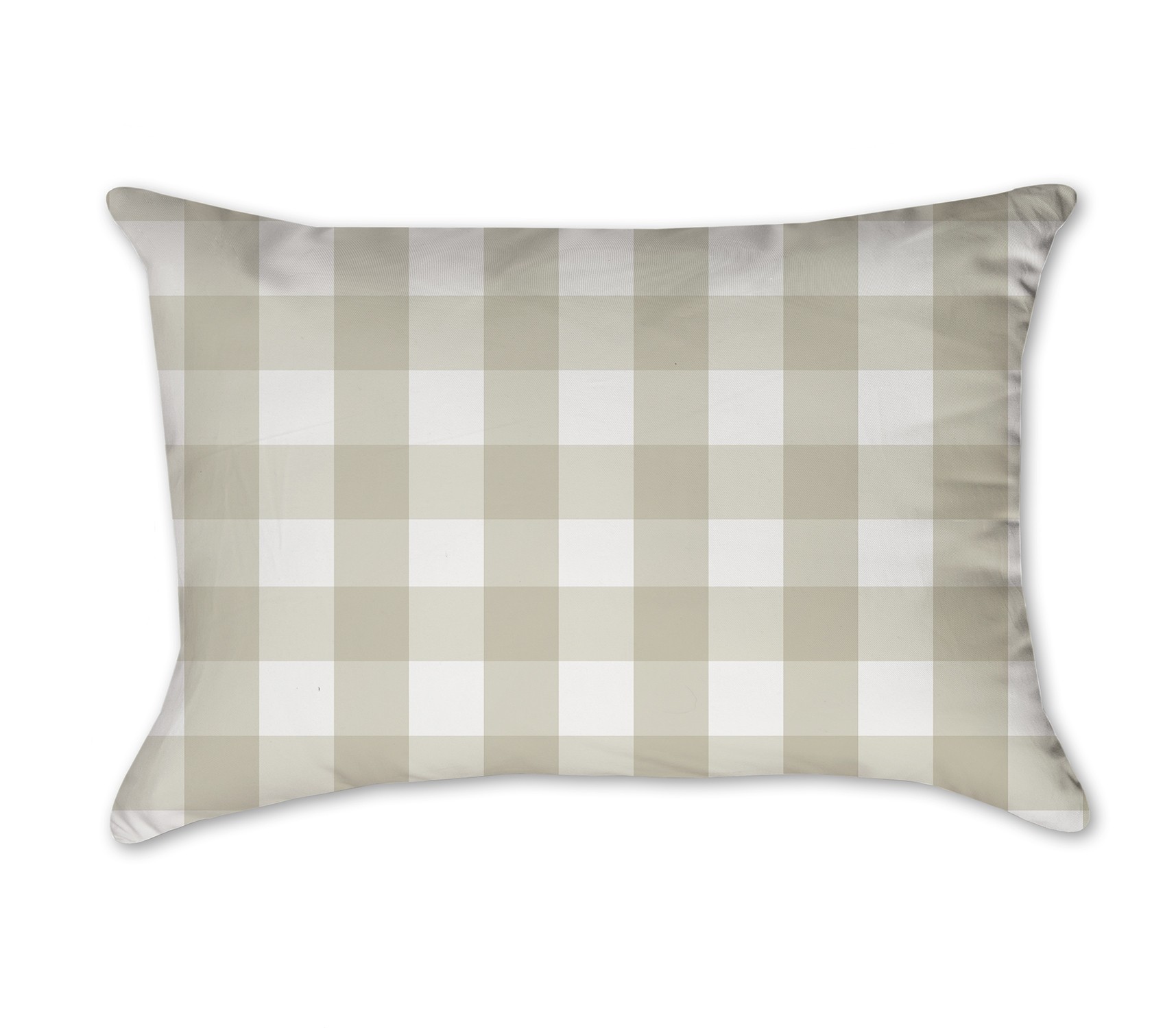 Tan Buffalo Check 14x20 Spun Poly Pillow