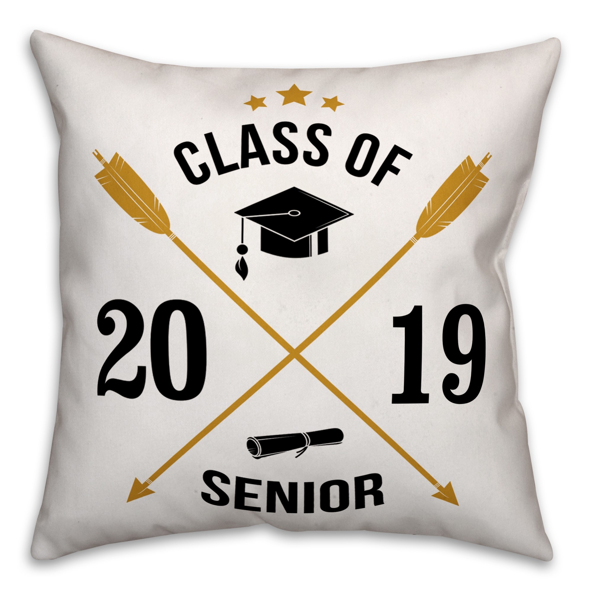Arrows Class of 18x18 Personalized Spun Poly Pillow