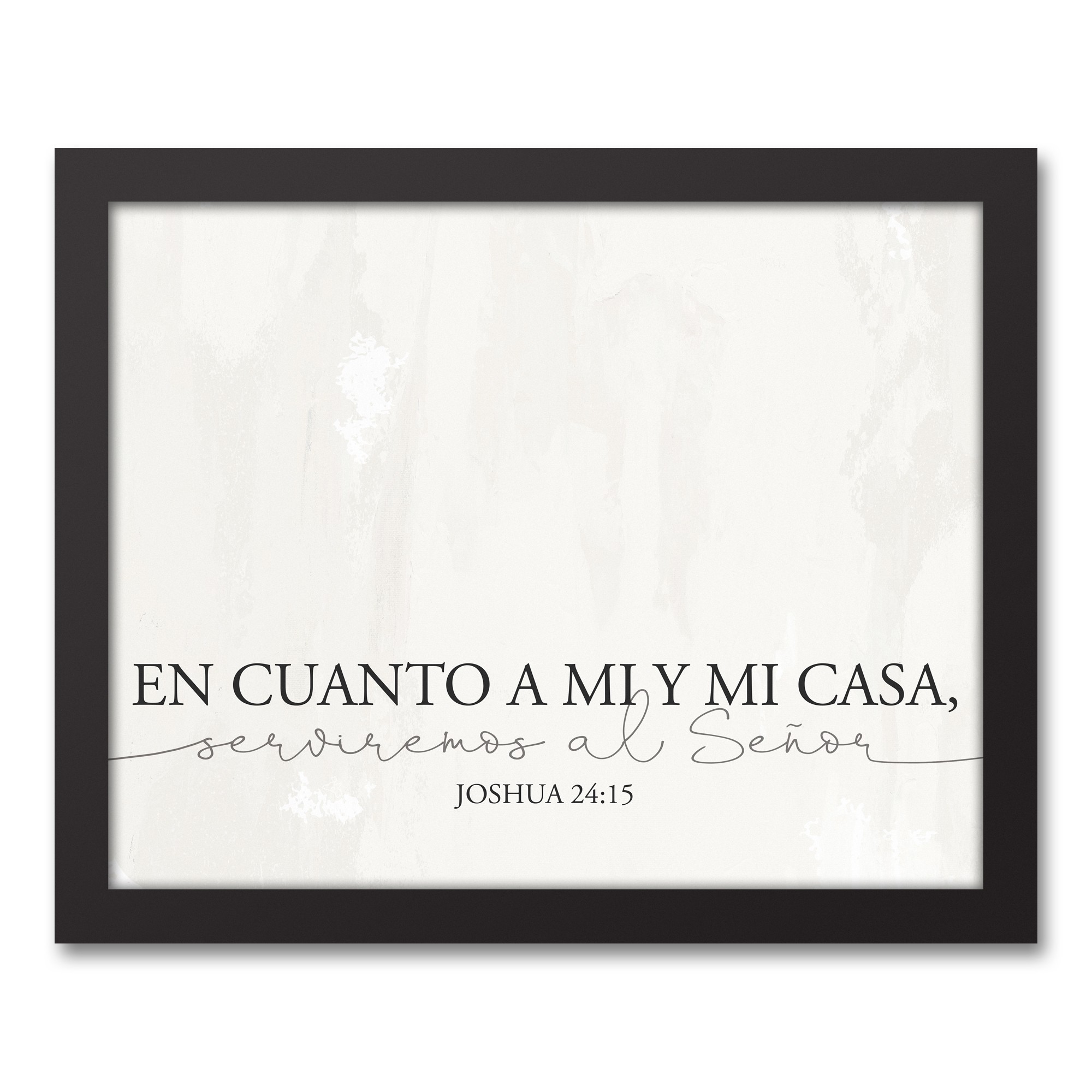 En Cuanto A Mi Y Mi Casa 11x14 Black Framed Canvas