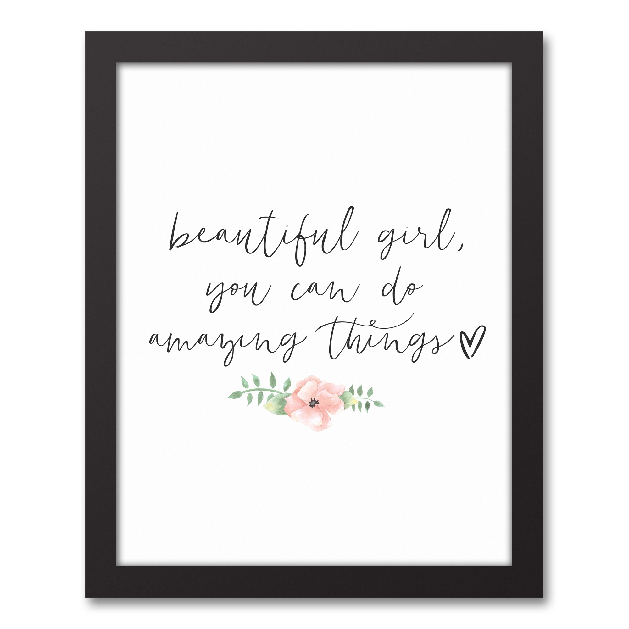 Amazing Things 11x14 Black Framed Canvas
