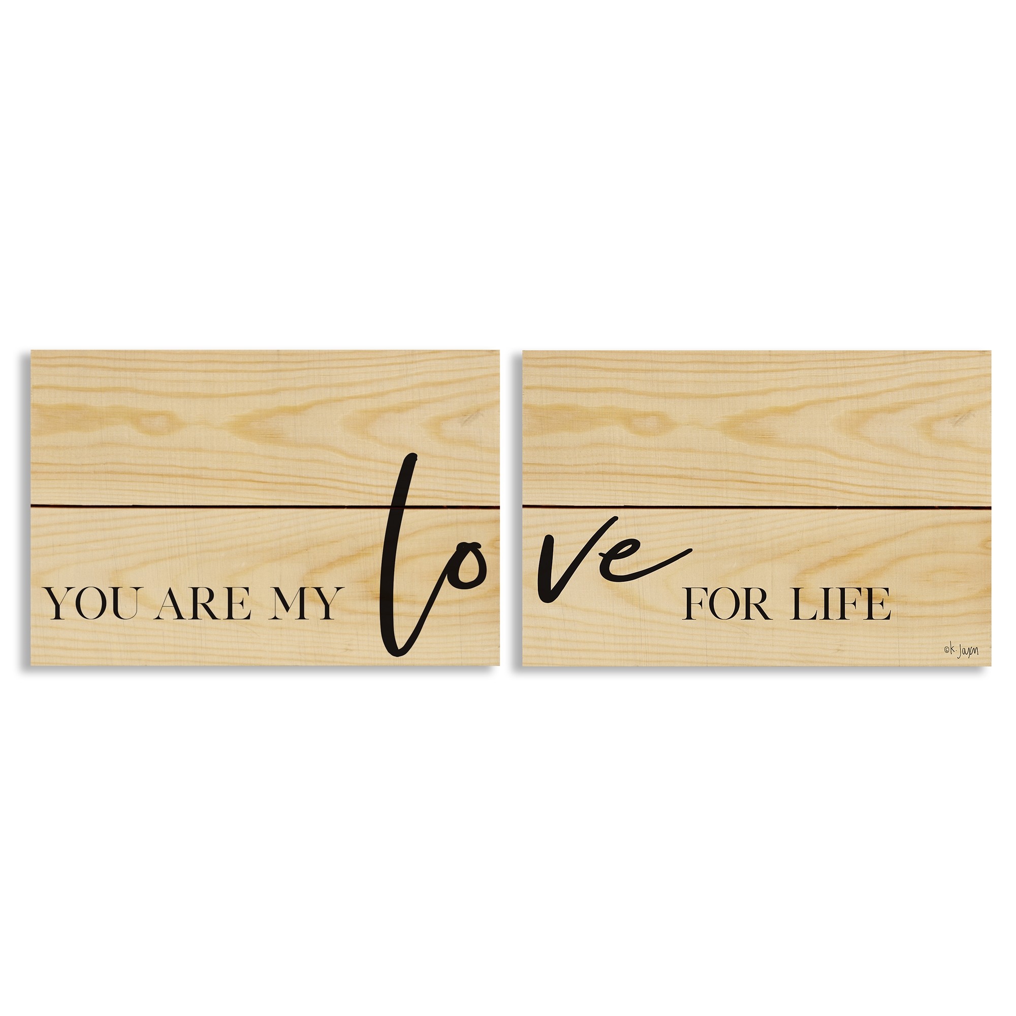 You Are My Love For Life 10.5x7 Pallet Wood Art Collection