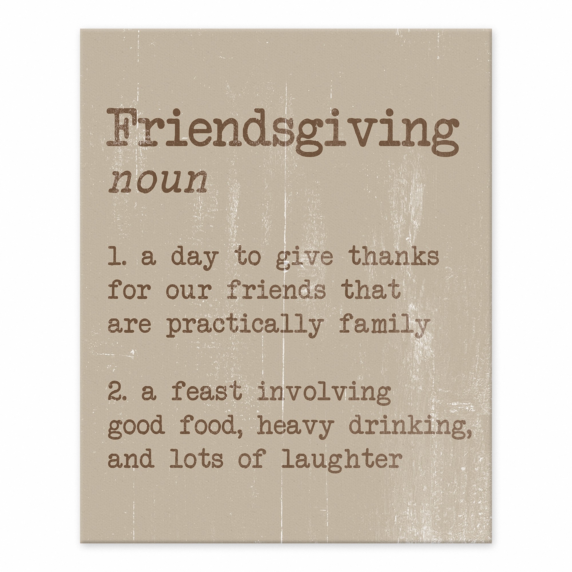 Friendsgiving Definition 8x10 Tabletop Canvas