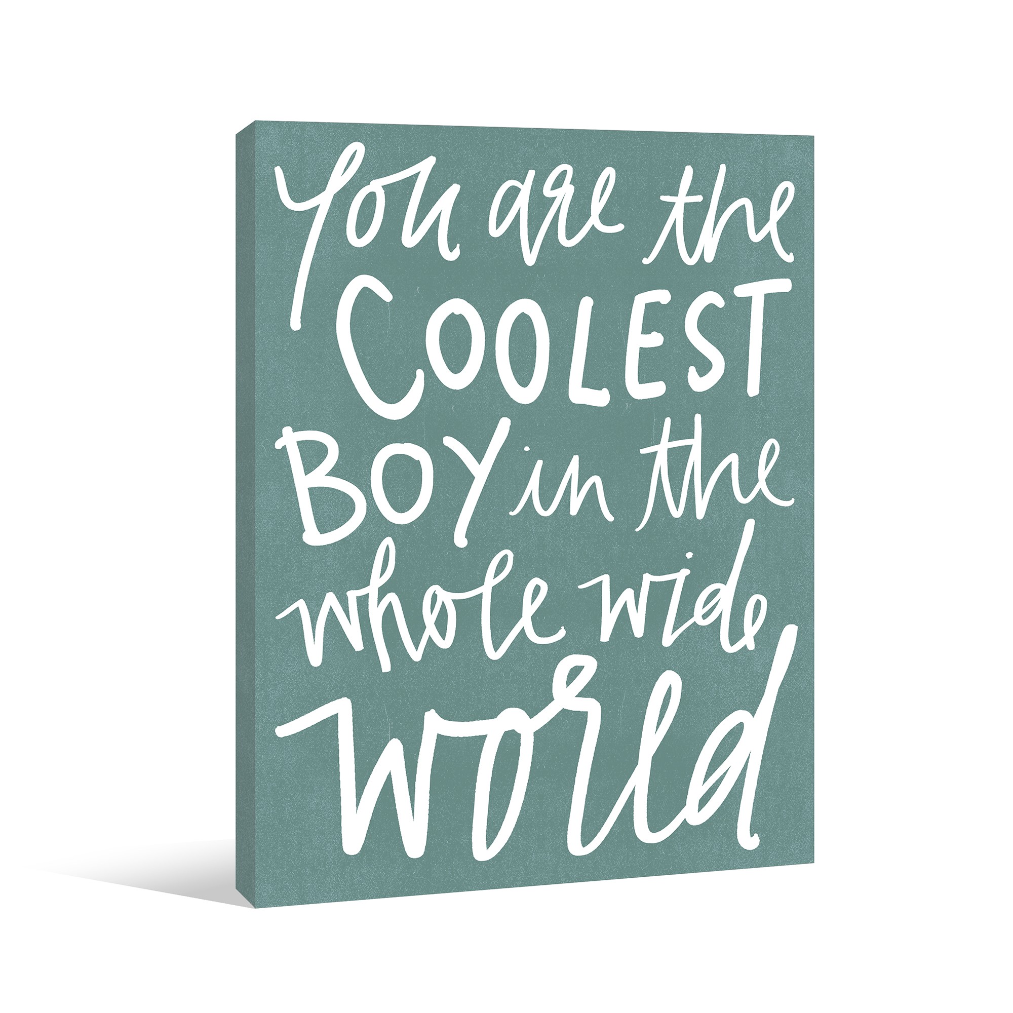 The Coolest Boy Canvas Wall Art