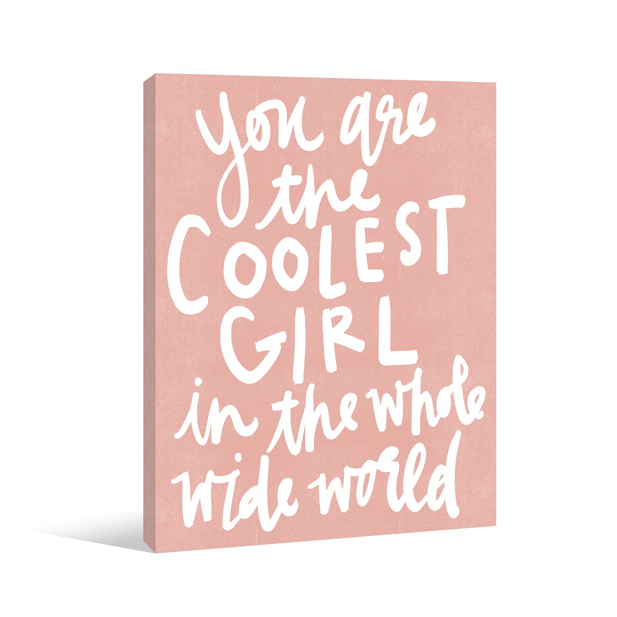 The Coolest Girl Canvas Wall Art