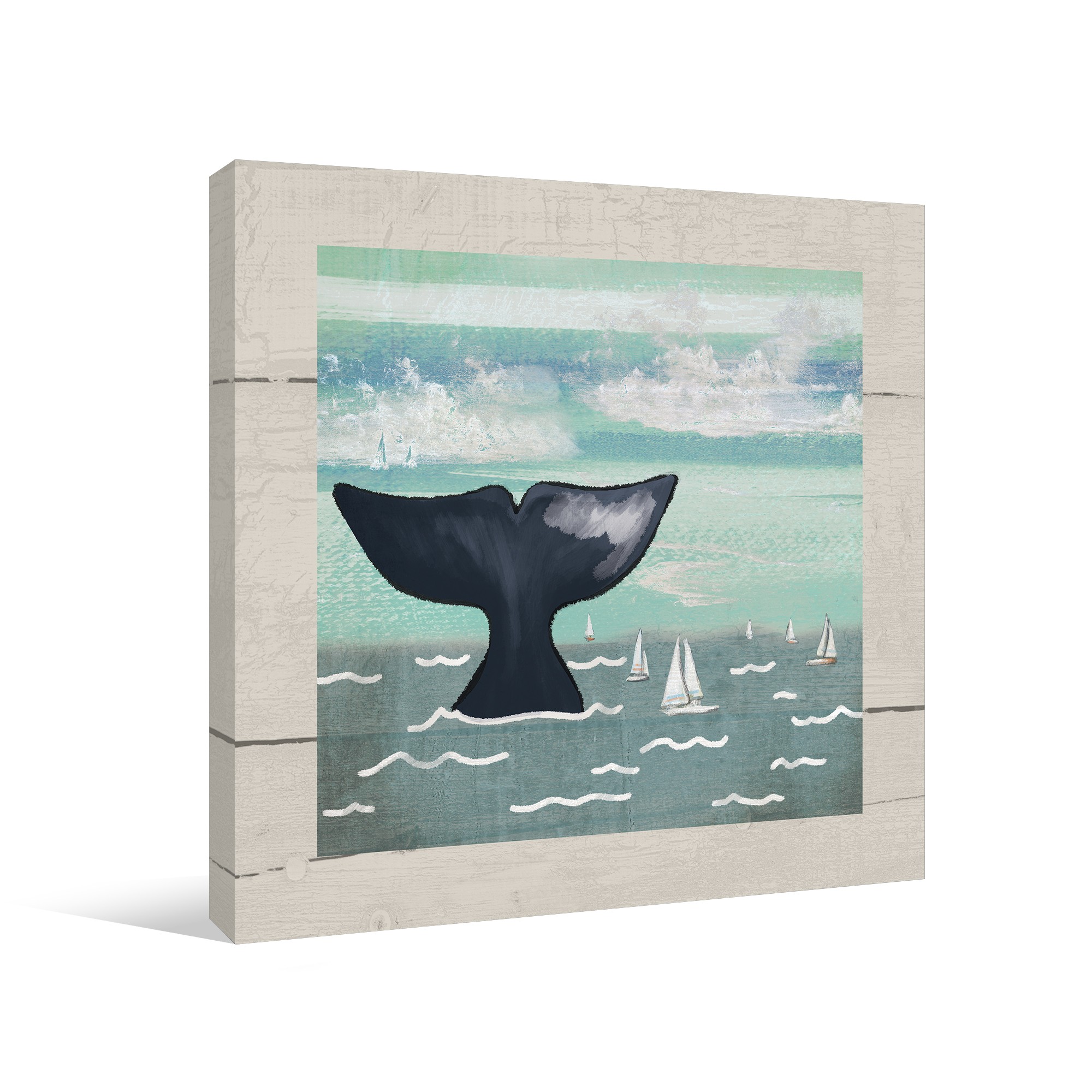 Whale Tail Canvas Wall Art