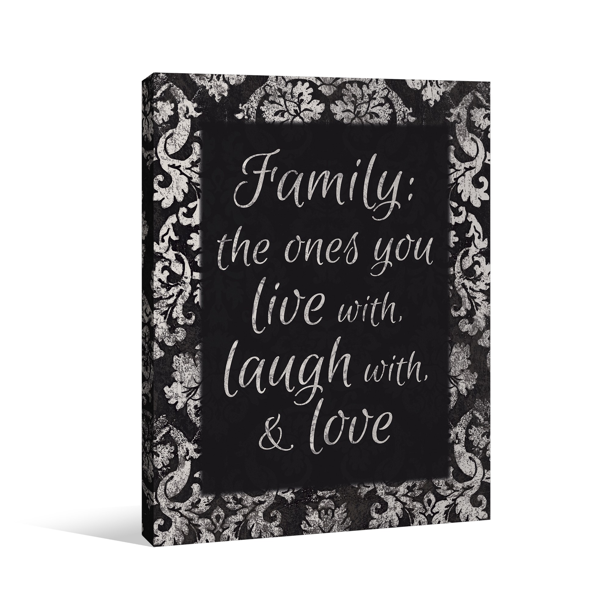 Family Love Quote Canvas Wall Art 