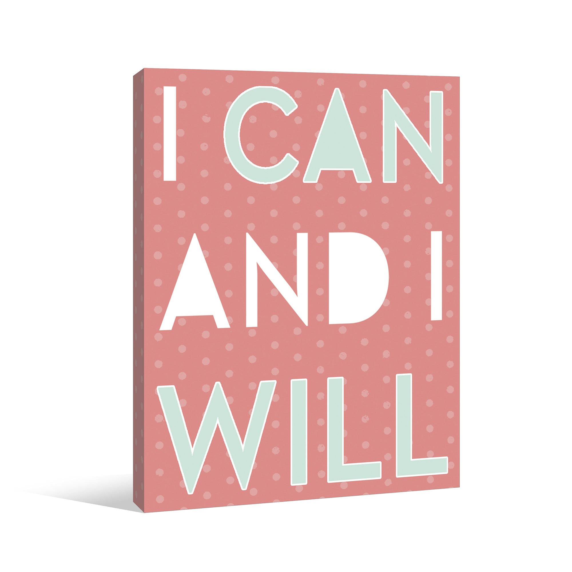 Can And Will Canvas Wall Art