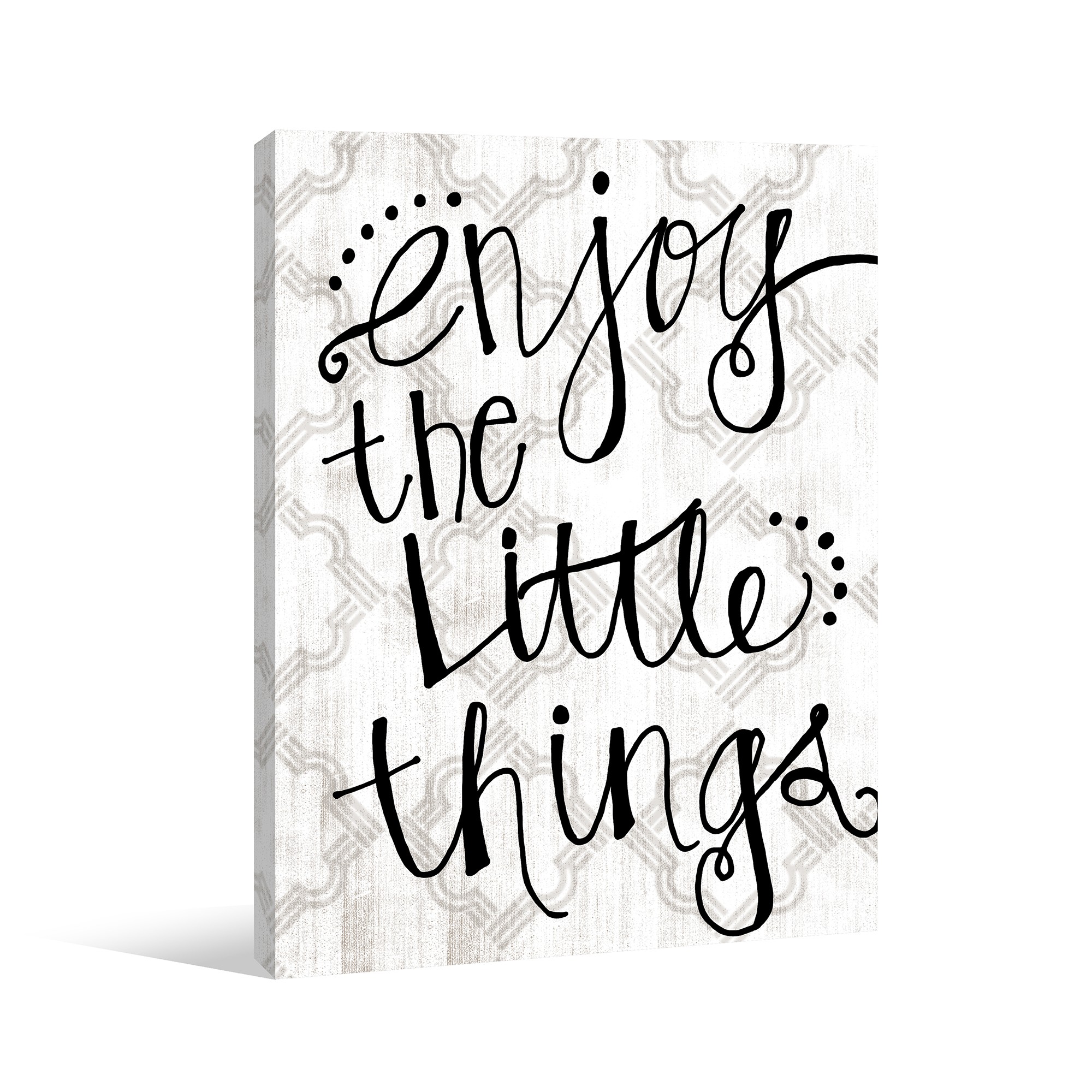 Enjoy Little Things Canvas Wall Art