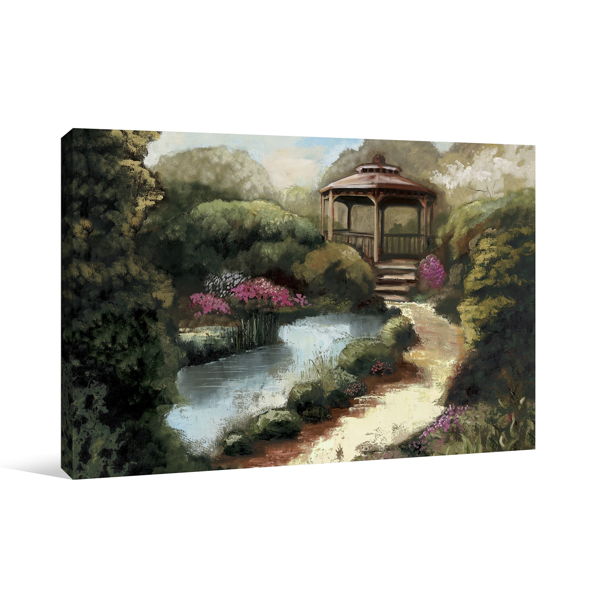 Garden Gazebo Canvas Wall Art