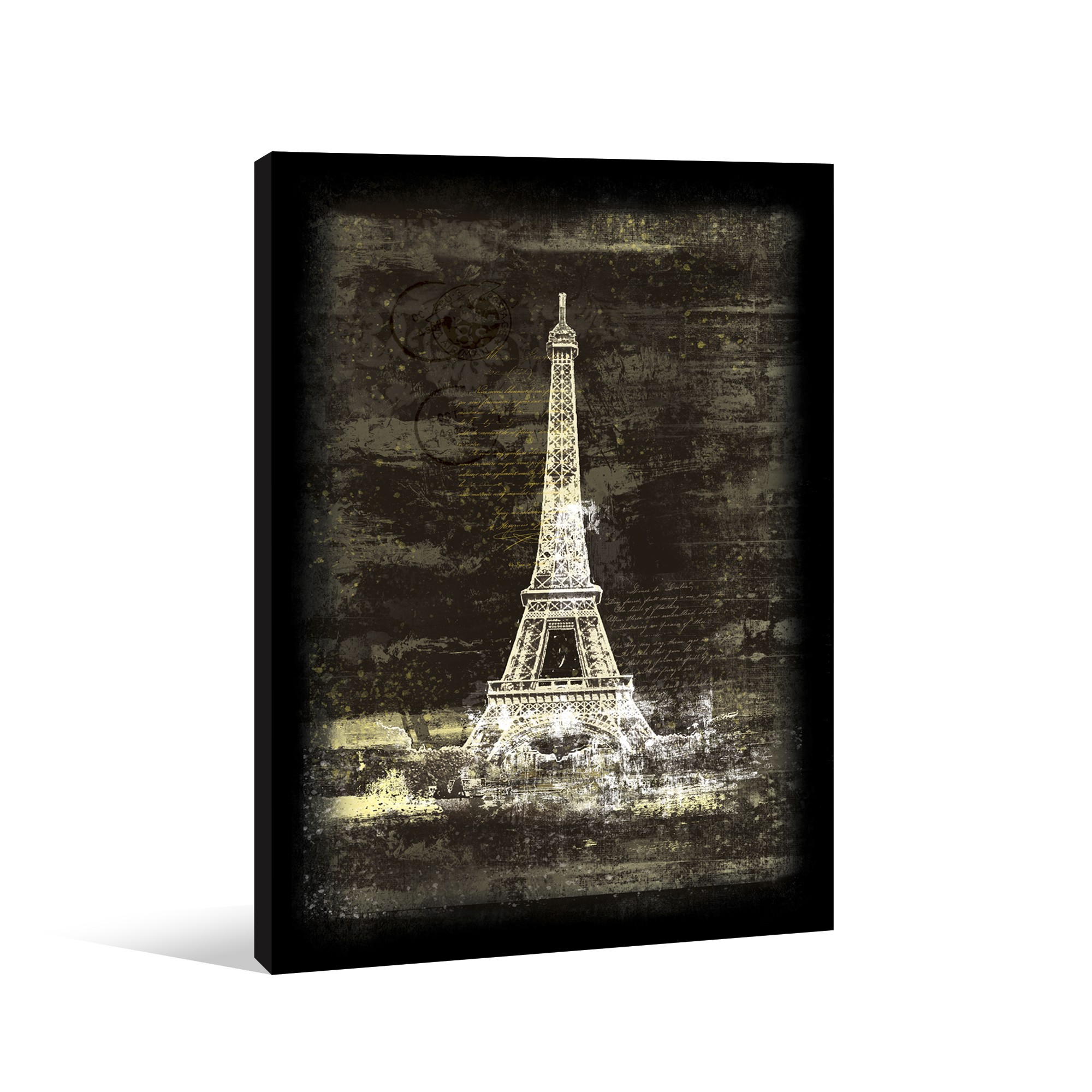 Painted Paris Canvas Wall Art