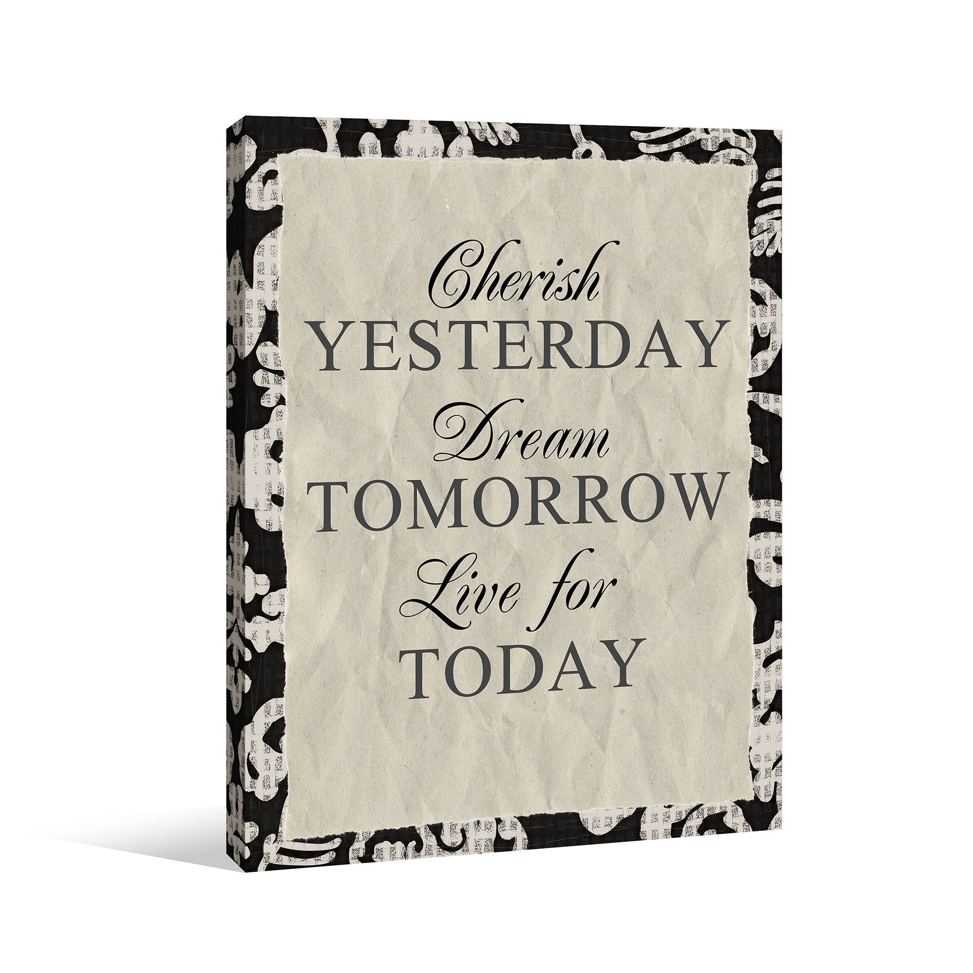 Yesterday Tomorrow Today Canvas Wall Art 