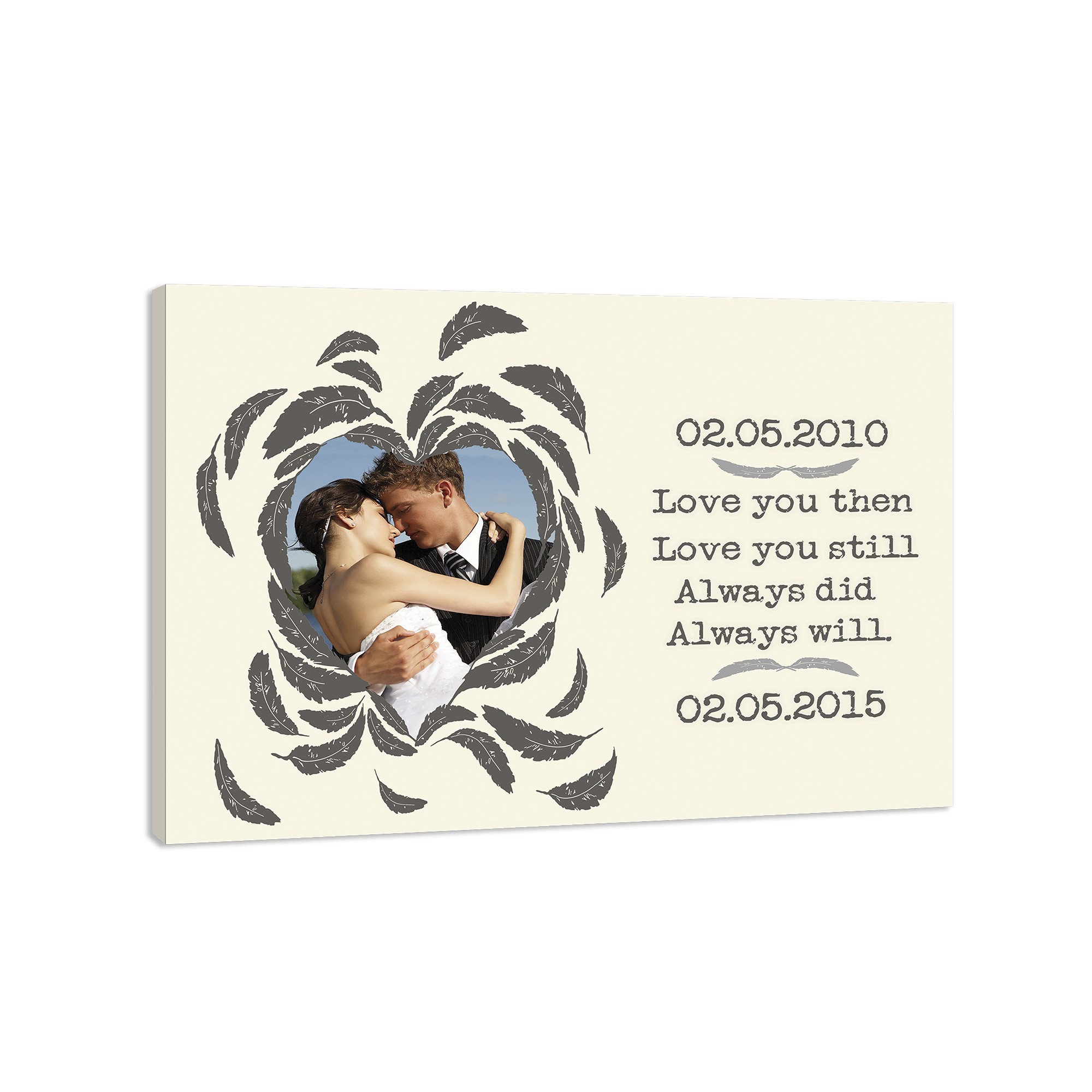 Love You Then And Always 24x18 Canvas Wall Art
