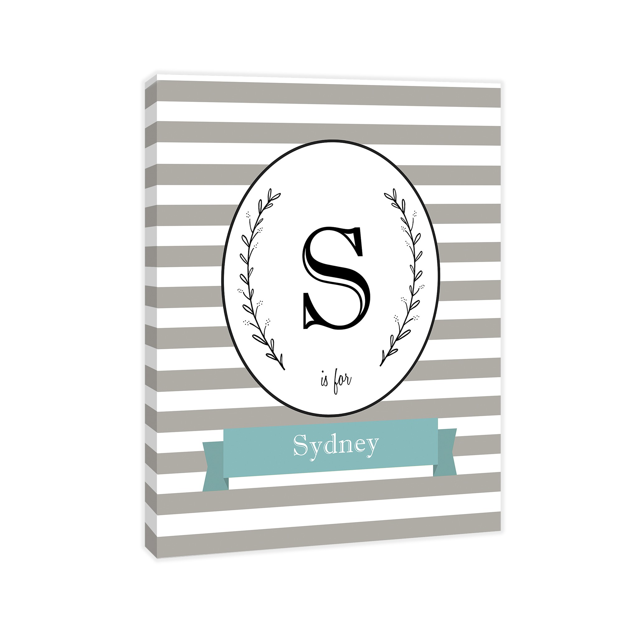 Classic Monogram 16x20 Canvas Wall Art