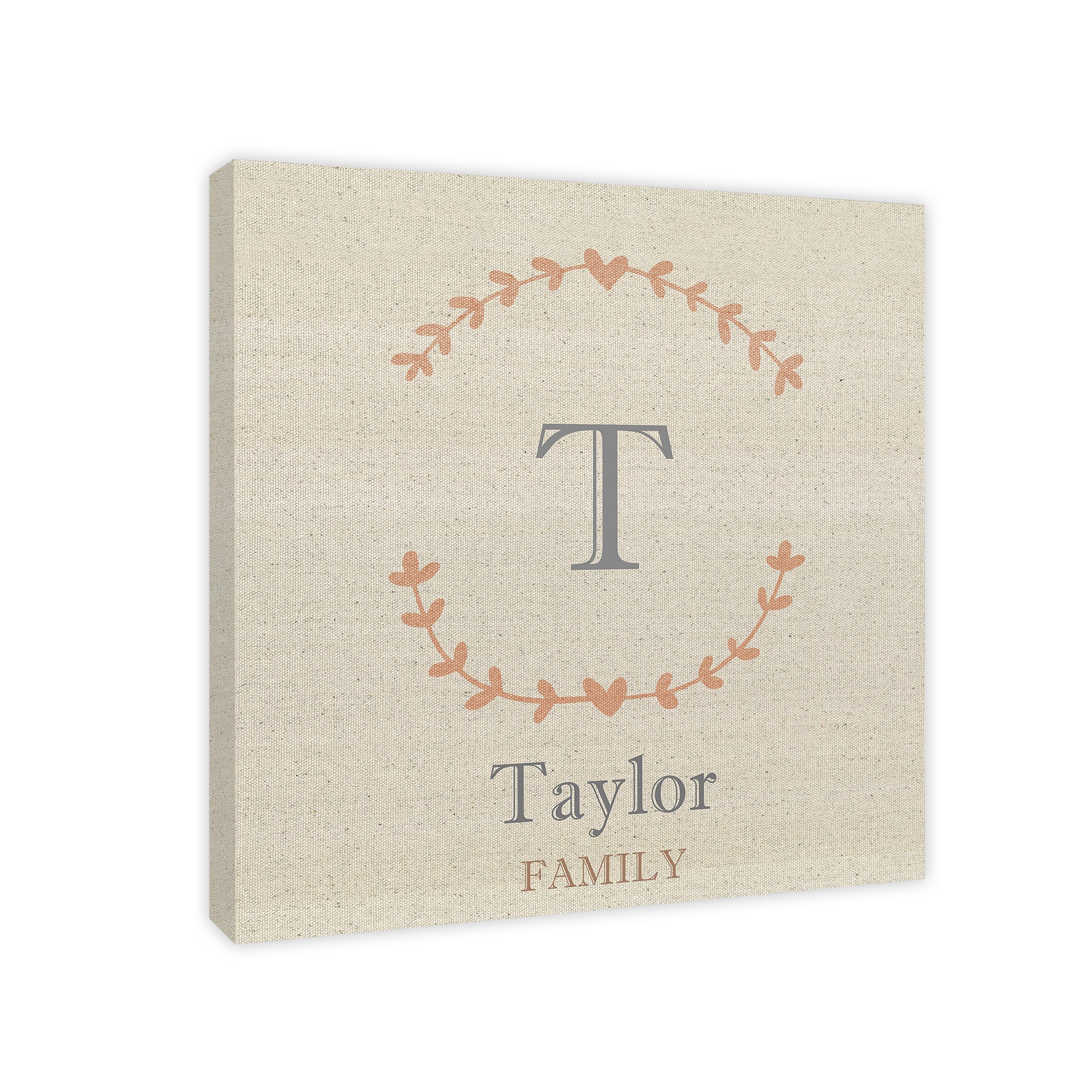 Family Name 20x20 Canvas Wall Art 