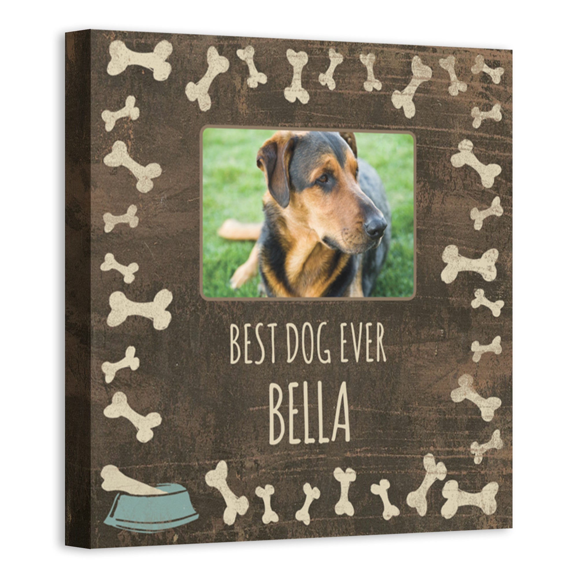 Best Dog Ever 12x12 Personalized Canvas Wall Art