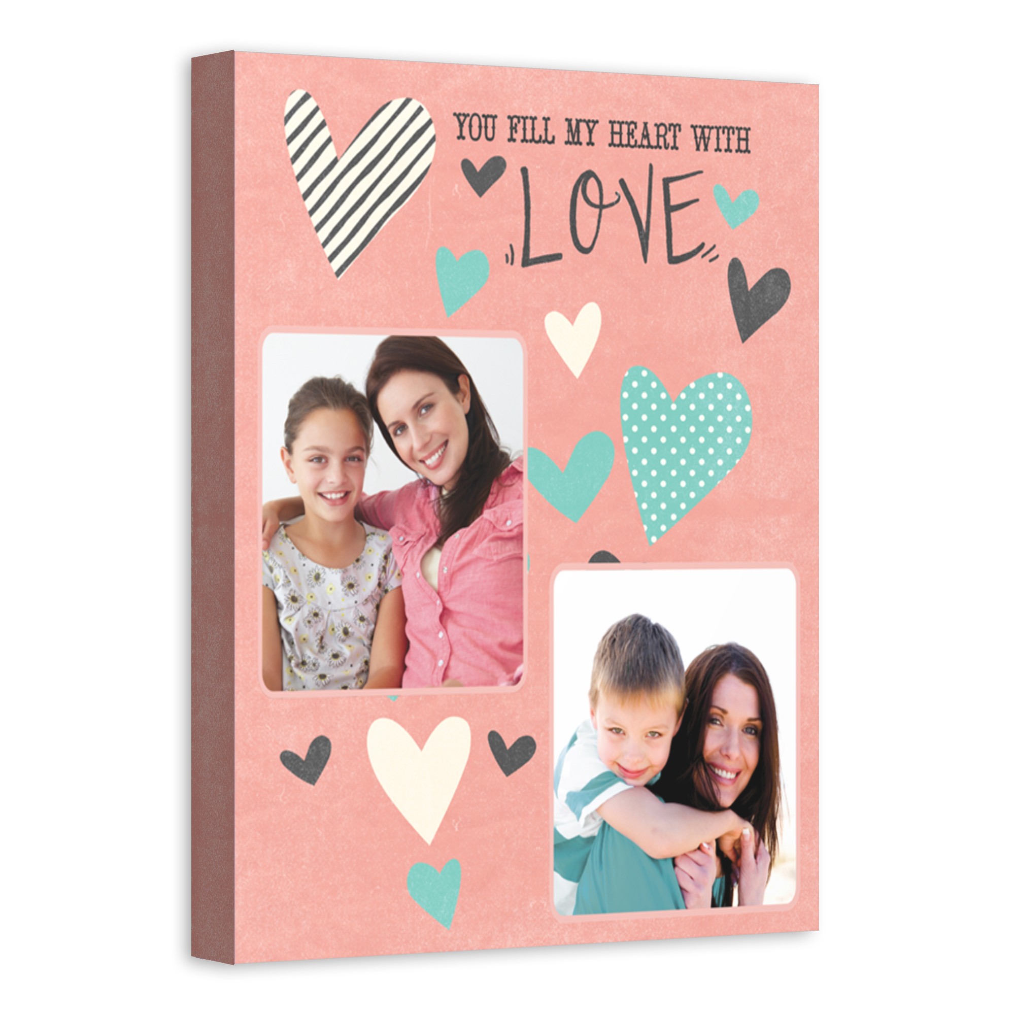 Fill My Heart With Love 11x14 Personalized Canvas Wall Art 