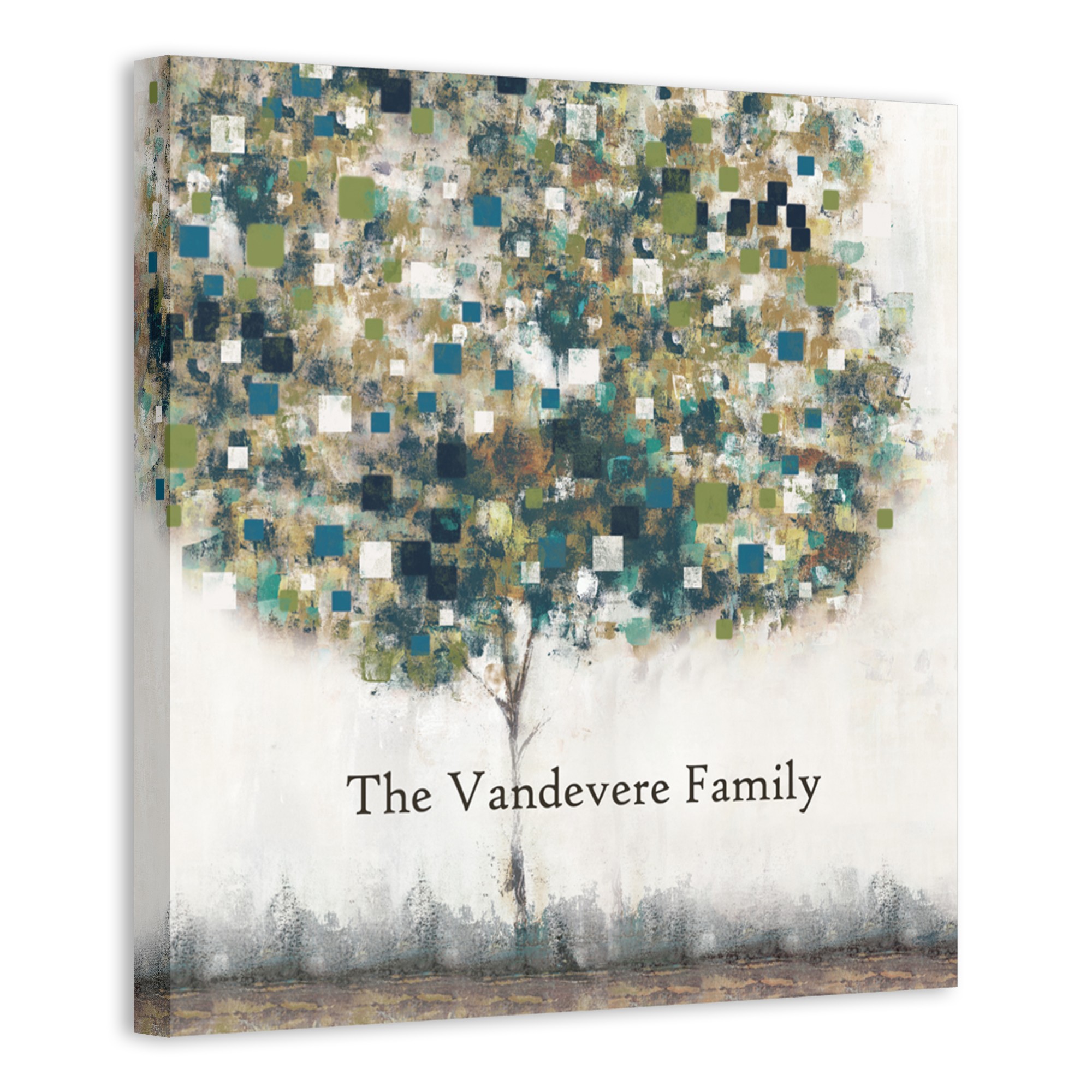 Brush Tree 16x16 Personalized Canvas Wall Art