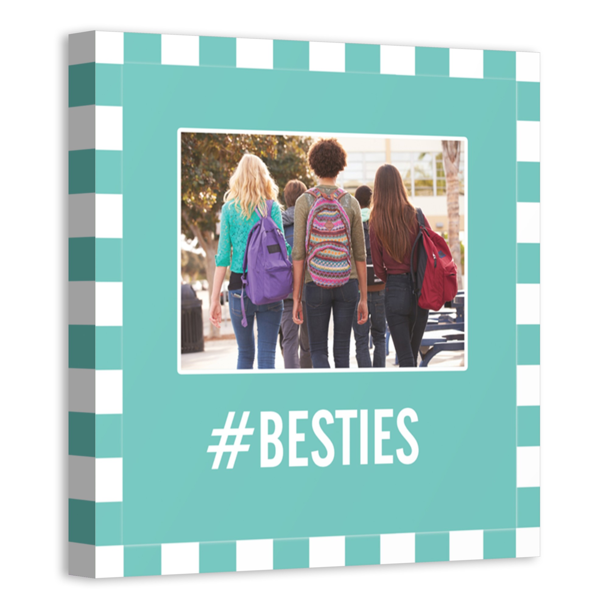Besties 12x12 Personalized Canvas Wall Art