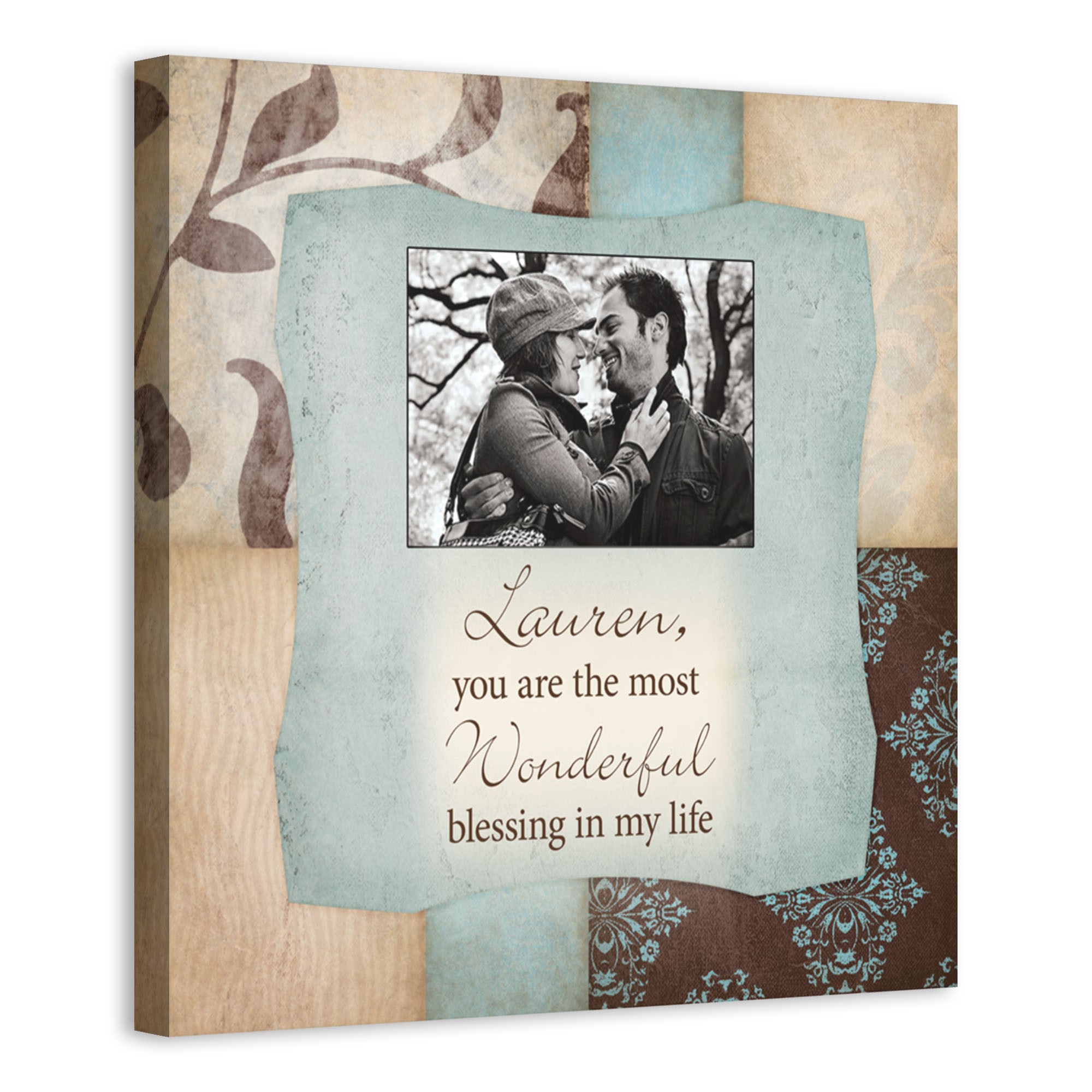 You Are the Most Wonderful Blessing 16x16 Personalized Canvas Wall Art