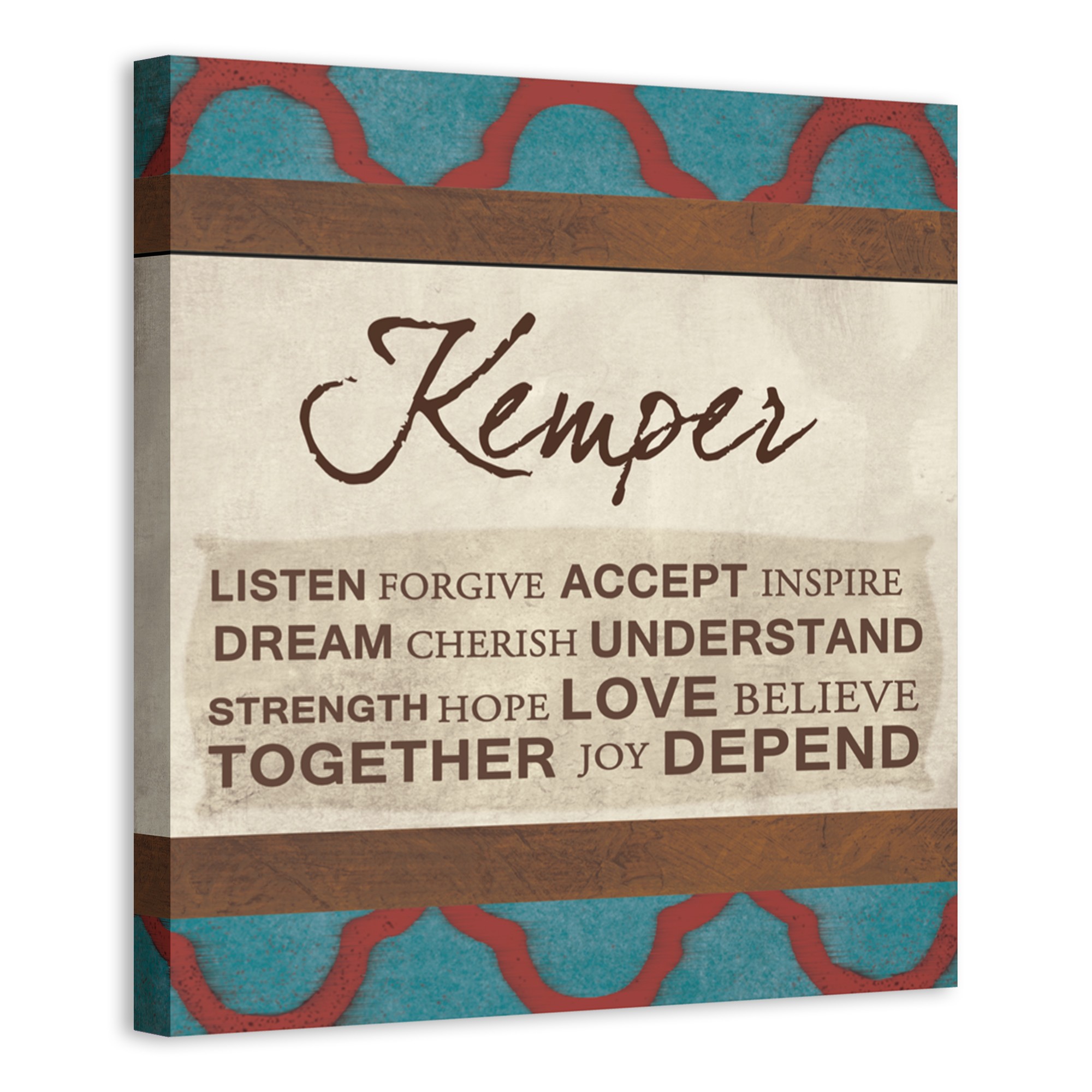 Sweet Family Rules Sign 16x16 Personalized Canvas Wall Art